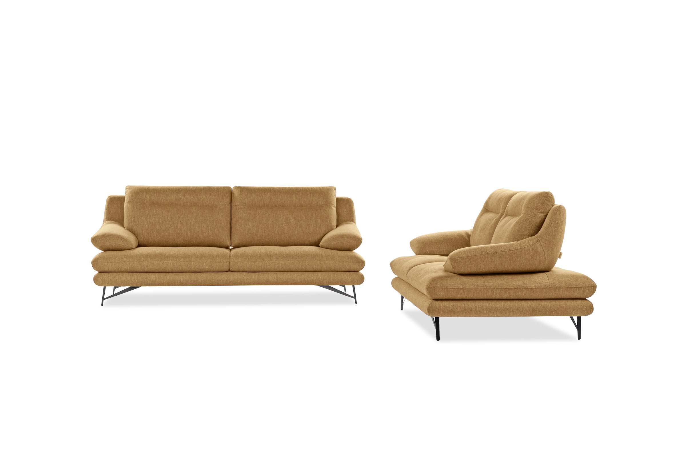 CALIA ITALIA 2-Sitzer »Cezanne, italienisches Designsofa mit erstklassigem Sitzkomfort«, wahlweise mit Sitztiefenverstellung