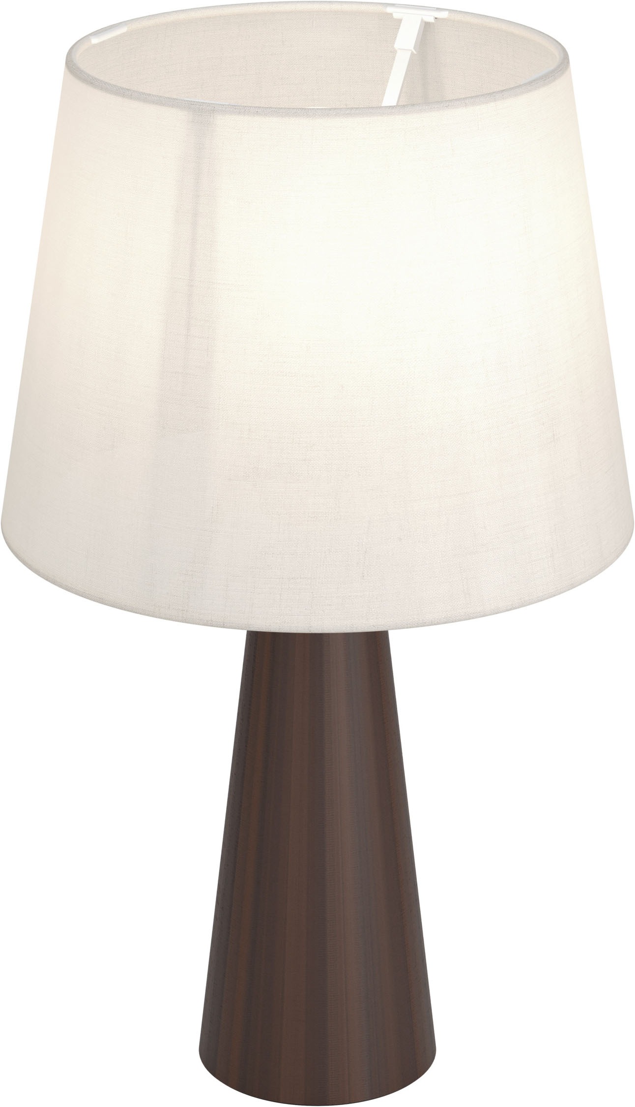 EGLO LED Tischleuchte »PATEMSICO« E27 1 Stk. Tischlampe, Lampe, Wohnzimmer, braun Textil natur  H:41 Ø 25 cm