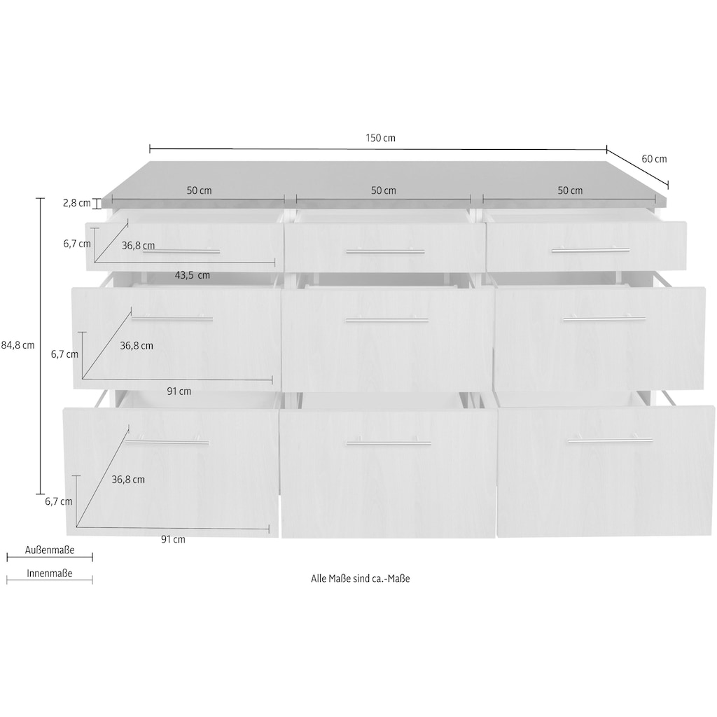 OPTIFIT Unterschrank »Tula«, Breite 150 cm