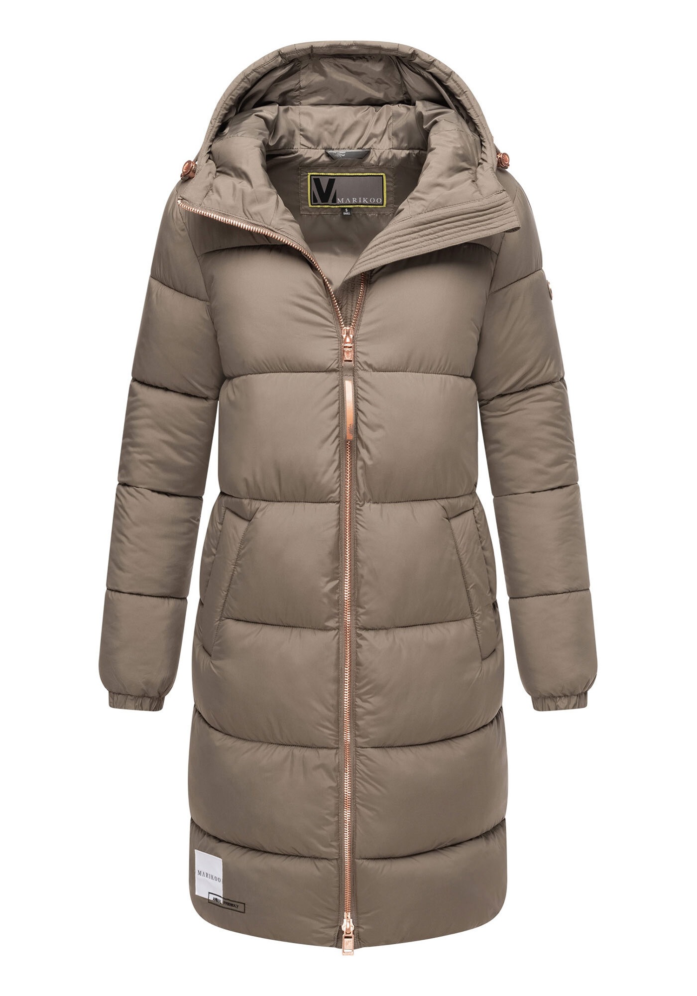 Marikoo Winterjacke »Marikoo Nomadiaa lange Damen Winterjacke N024«