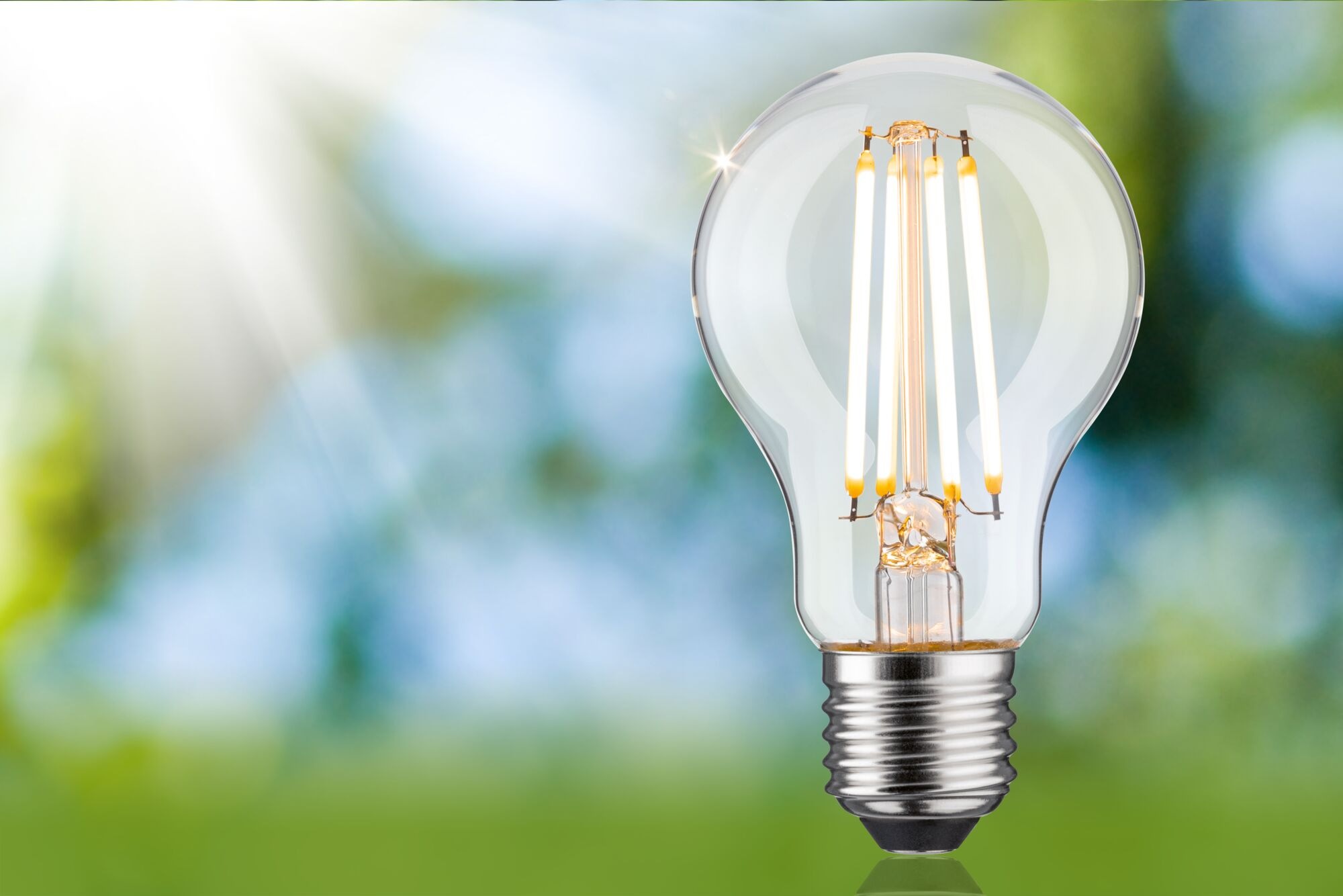 Paulmann LED-Leuchtmittel »Eco-Line Filament 230V LED Birne E27 1055lm 5,7W 3000K dimmbar Klar« E27 1 Stk. Warmweiß