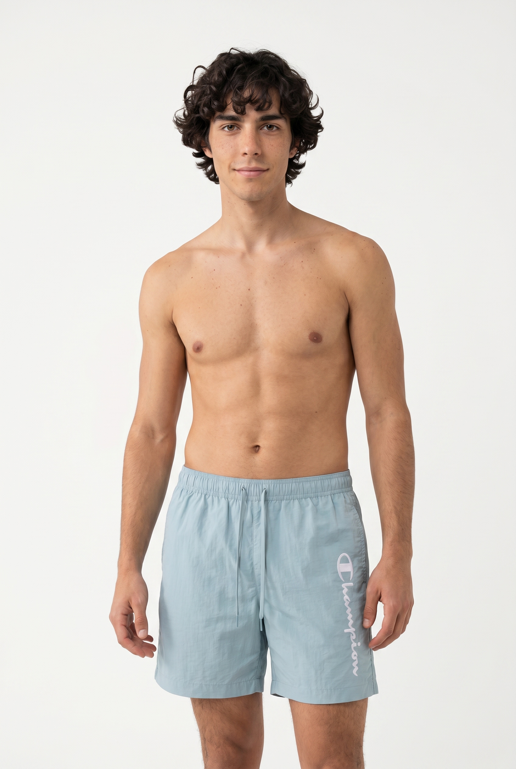 Champion Badeshorts »7-inch Men's swim shorts« mit Logostickerei, unifarben, pflegeleicht, schnell trocknend