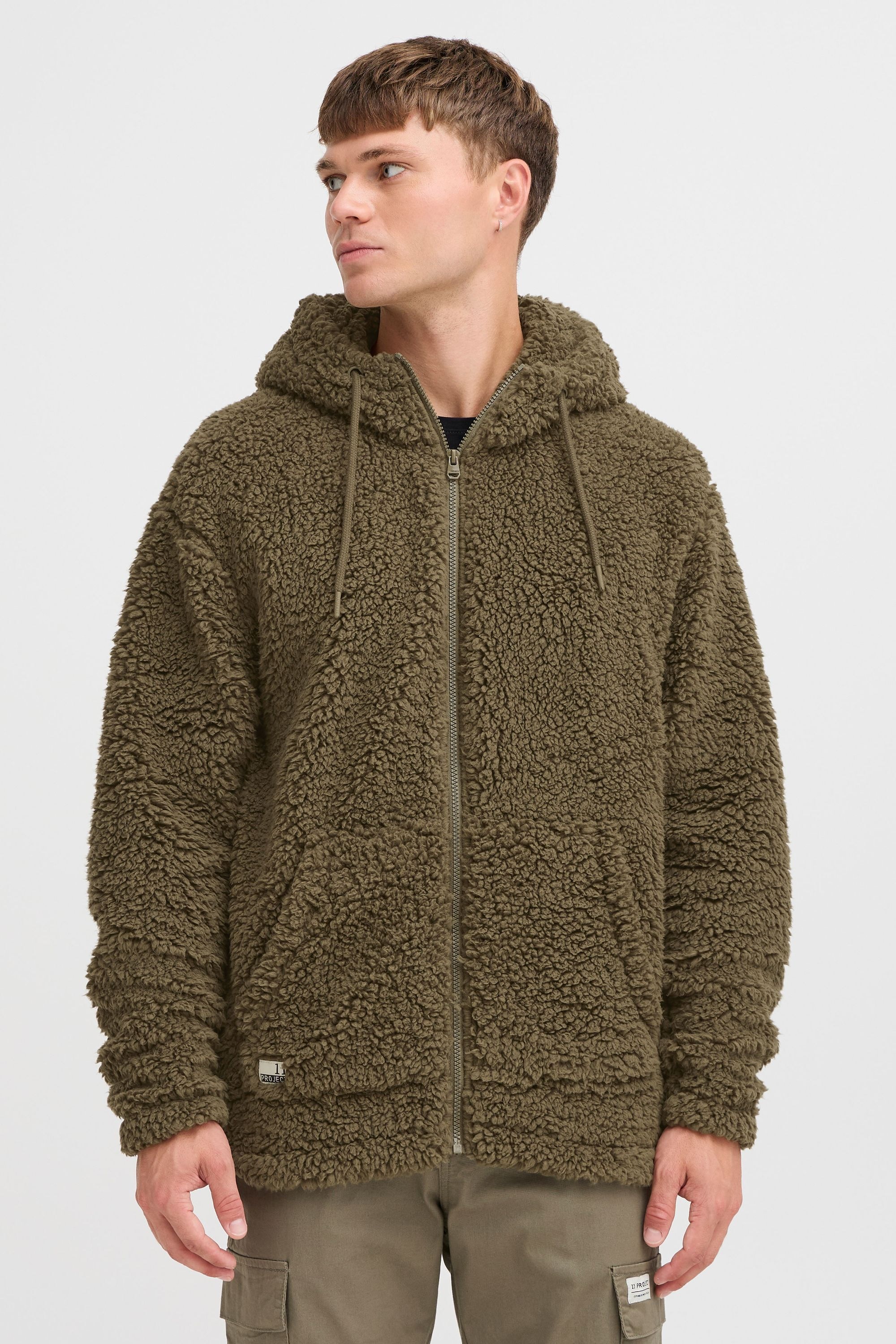 11 Project Funktions-Kapuzensweatjacke »Fellimitatjacke PRDaag«