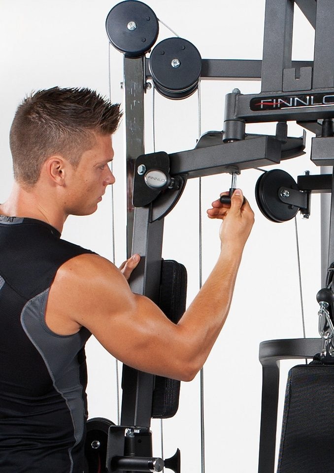 Finnlo by Hammer Kraftstation »Autark 2600«, 16 Gewichtsblöcke, (Butterflystange, Latzug, Ruderfunktion und mehr), multifunktionale Fitnessstation, max. Trainingsgewicht 100 kg
