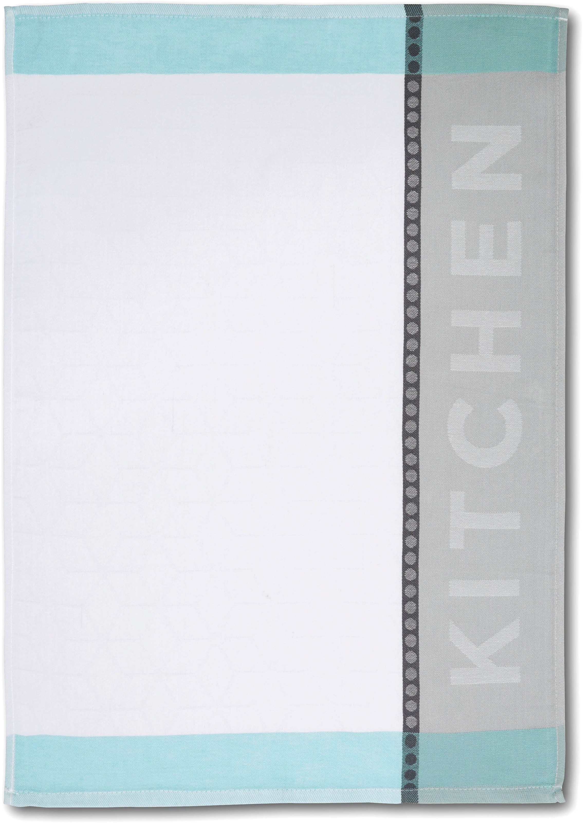 Dyckhoff Geschirrtuch »HOME & KITCHEN, Maße je Tuch ca. 50x70 cm, aus 100% Baumwolle«, (Set, 3 tlg.), mit zwei verschiedenen Motiven