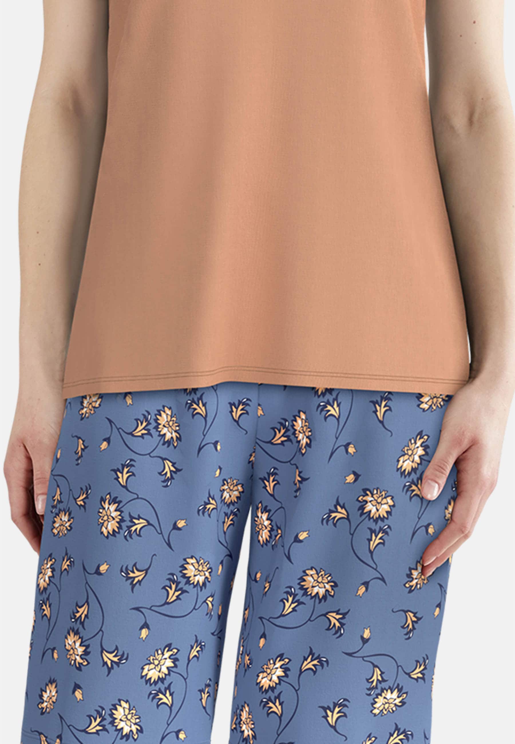 GÖTZBURG Shorty mit Motiv, Kurzarm, Rundhalsausschnitt, Baumwolle