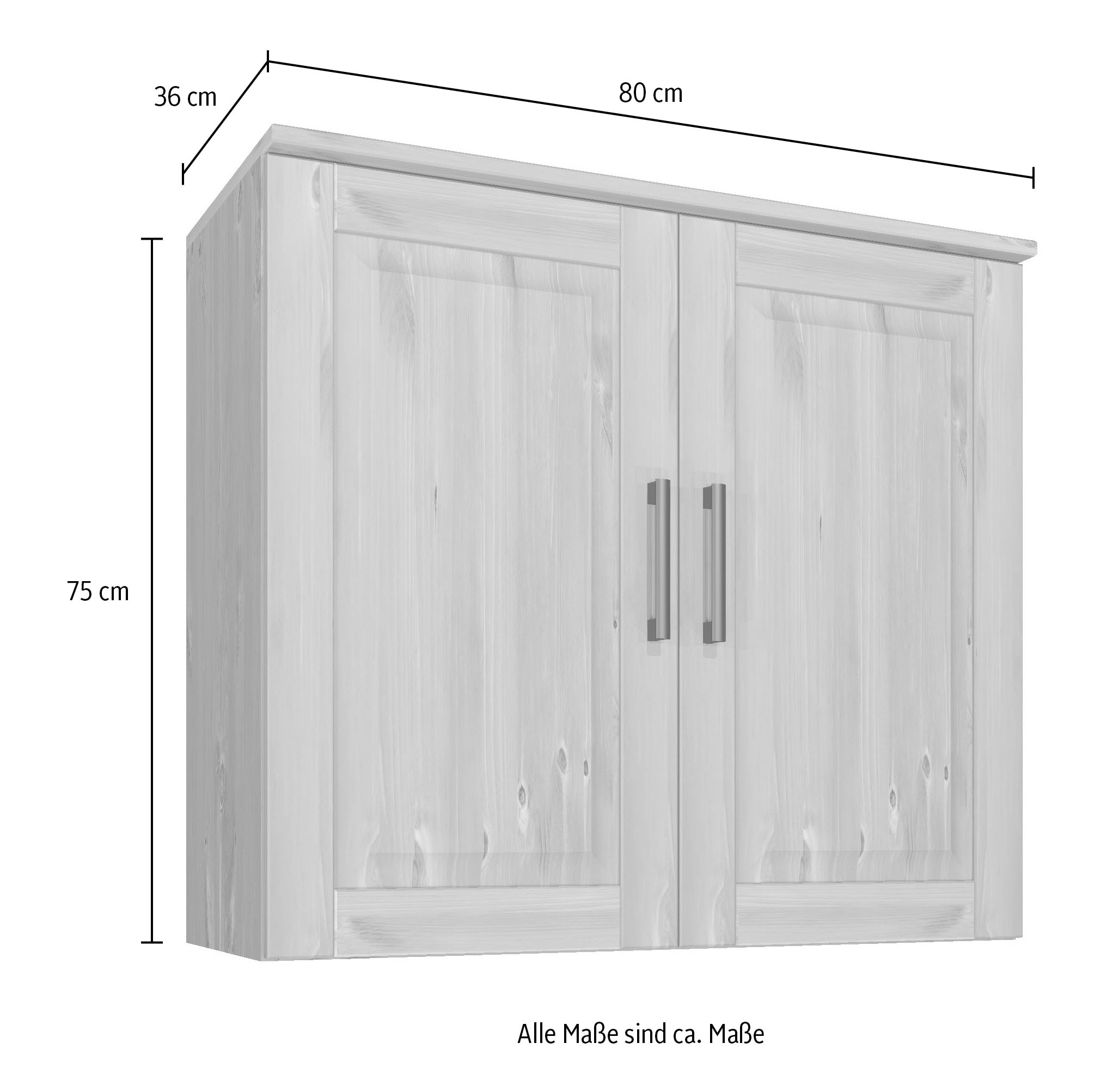 Home affaire Hängeschrank »Meliss« aus massiver Kiefer, Breite 80 cm, Soft-Colse-Funktion