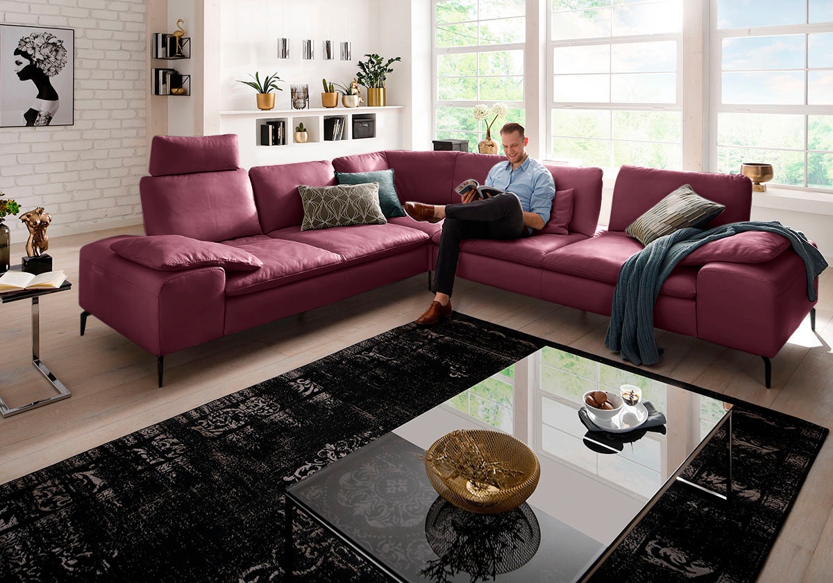 W.SCHILLIG Ecksofa »valentinoo, Designsofa, elegant und bequem, L-Form«, (Set), mit Sitztiefenverstellung, Breite 318 cm