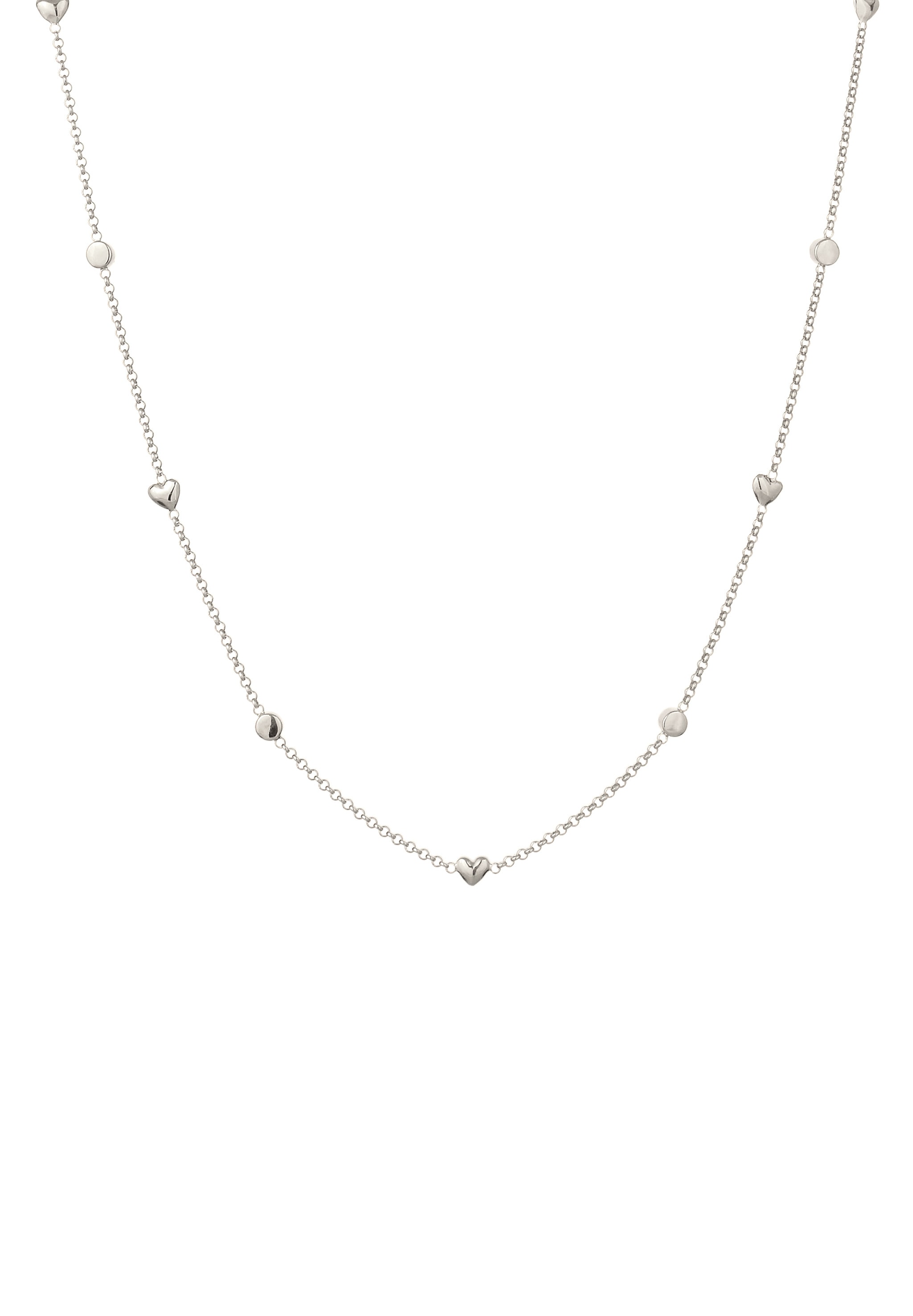 Elli Silberkette »Halskette Herz Weiß 925 Sterling Silber, mit Kristallen von Swarovski®«