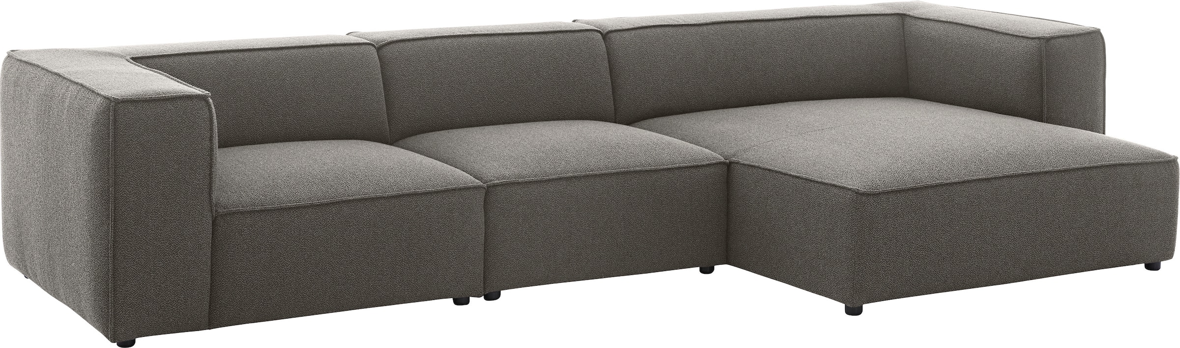 W.SCHILLIG Ecksofa »around-the-block Mega Sofa, viel Platz und hoher Sitzkomfort, L-Form« mit eleganter Biese, mit Federkern, Breite 341 cm