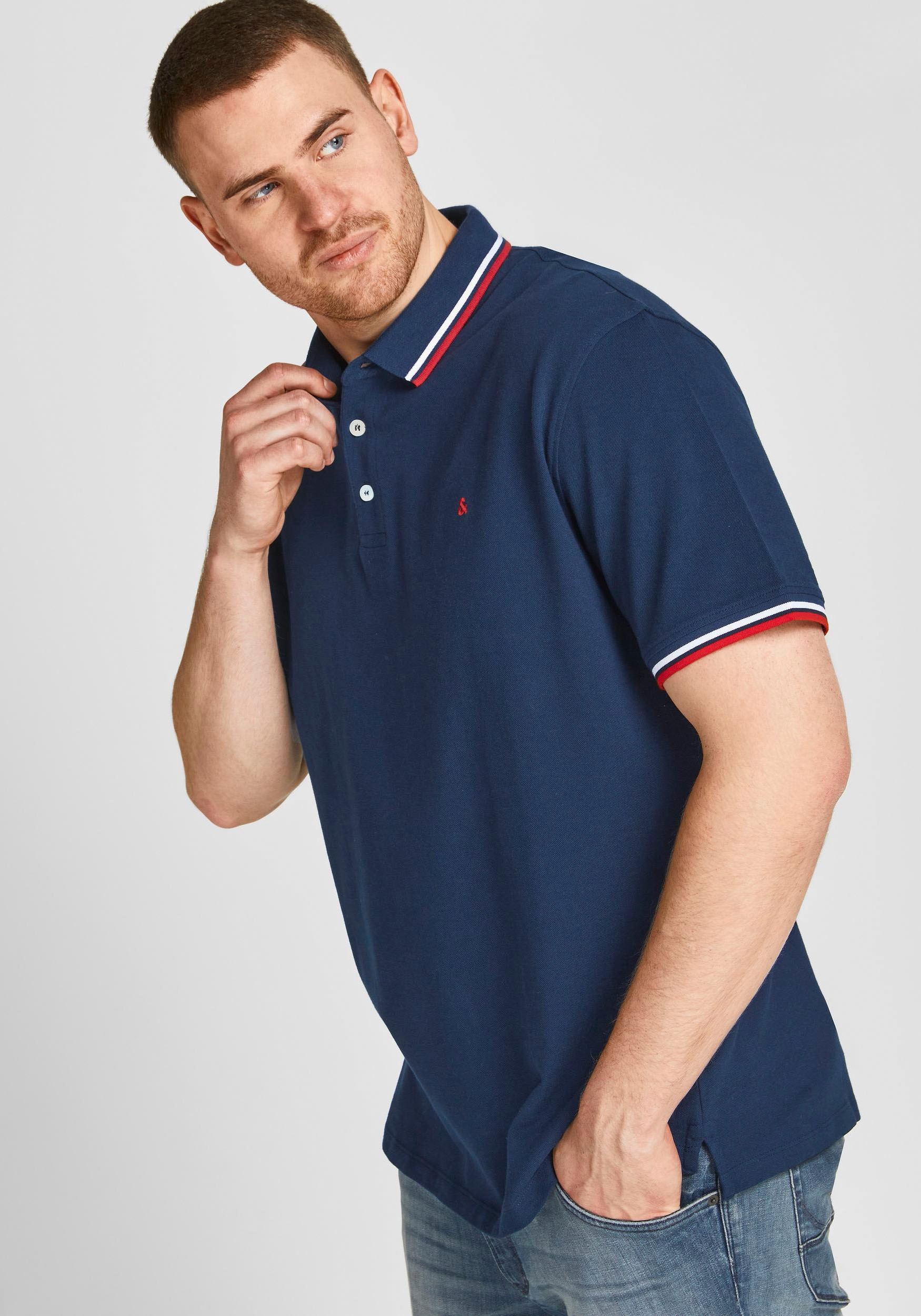 Jack & Jones PlusSize Poloshirt »Paulus Polo«, bis Größe 6XL