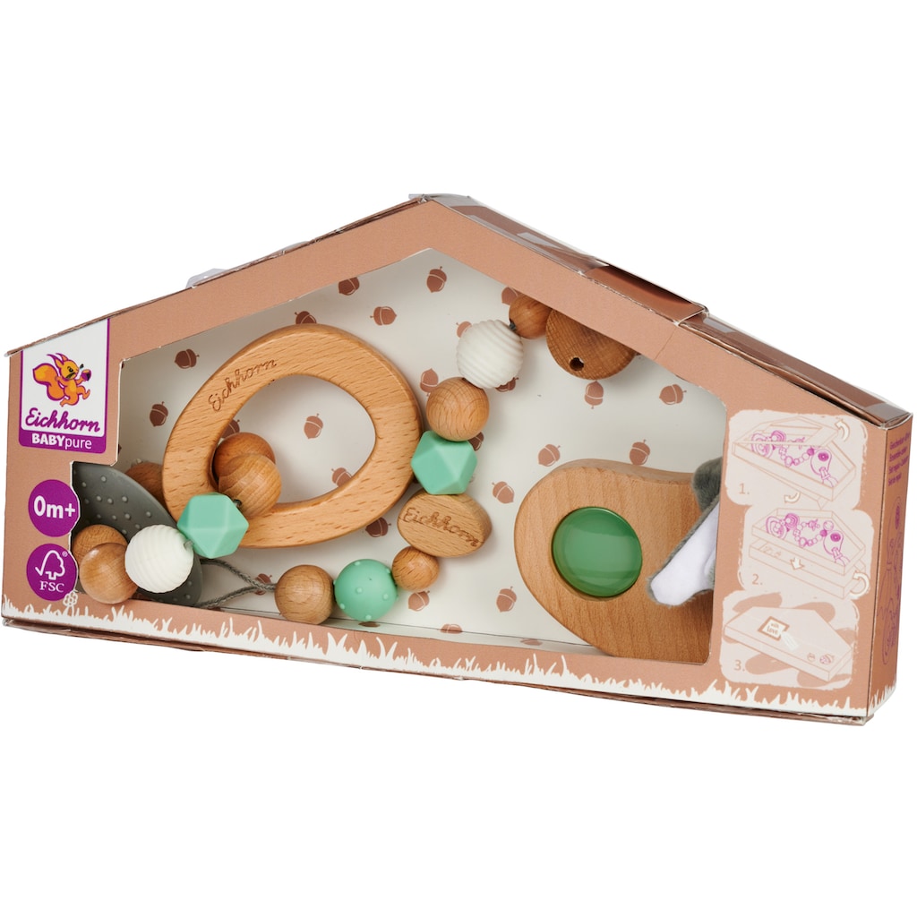 Eichhorn Greifling »Baby Pure Geschenkset«, (Set, 3 tlg.)