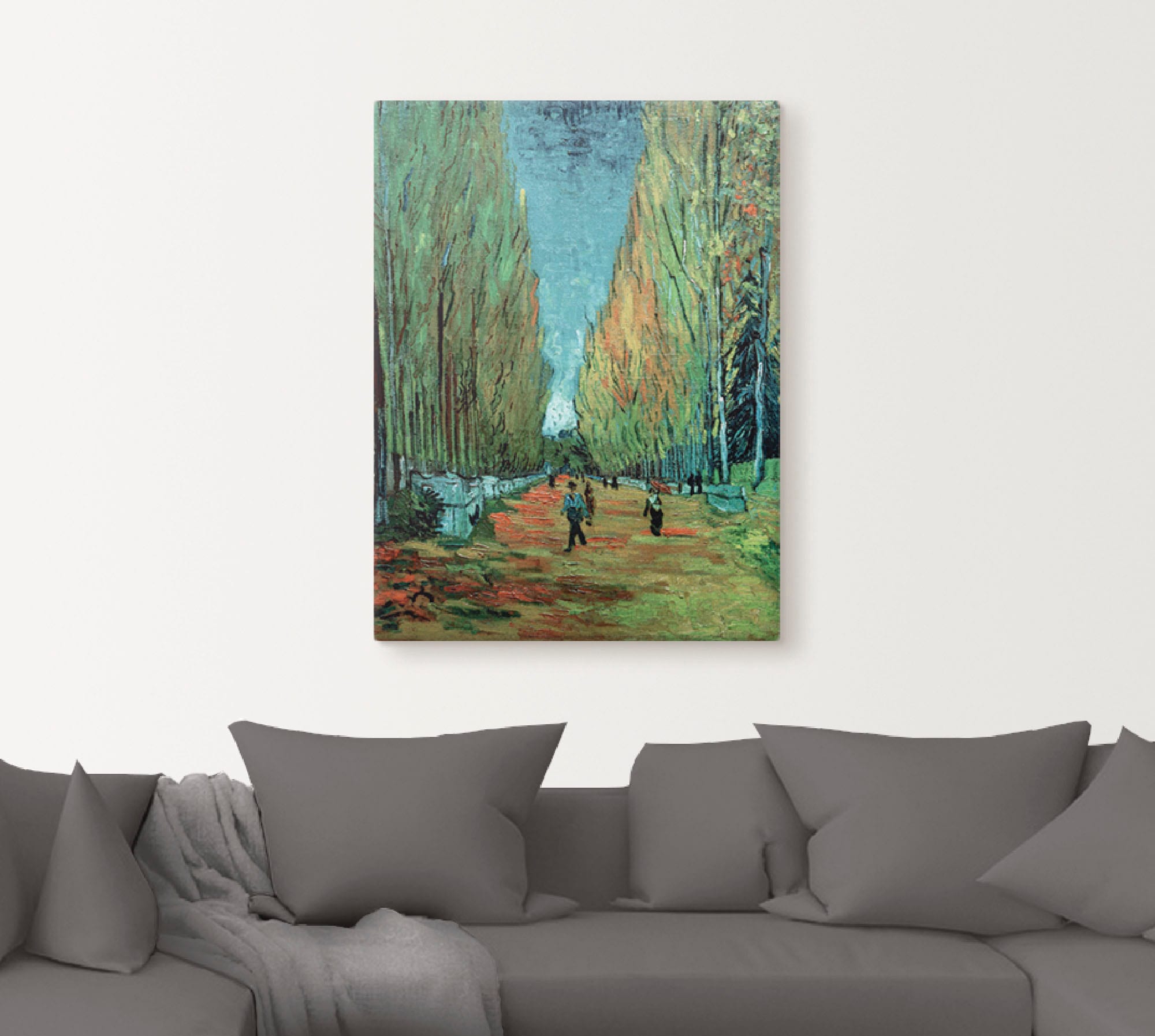 Artland Leinwandbild »Les Alyscamps«, Wiesen & Bäume, (1 St.), auf Keilrahmen gespannt