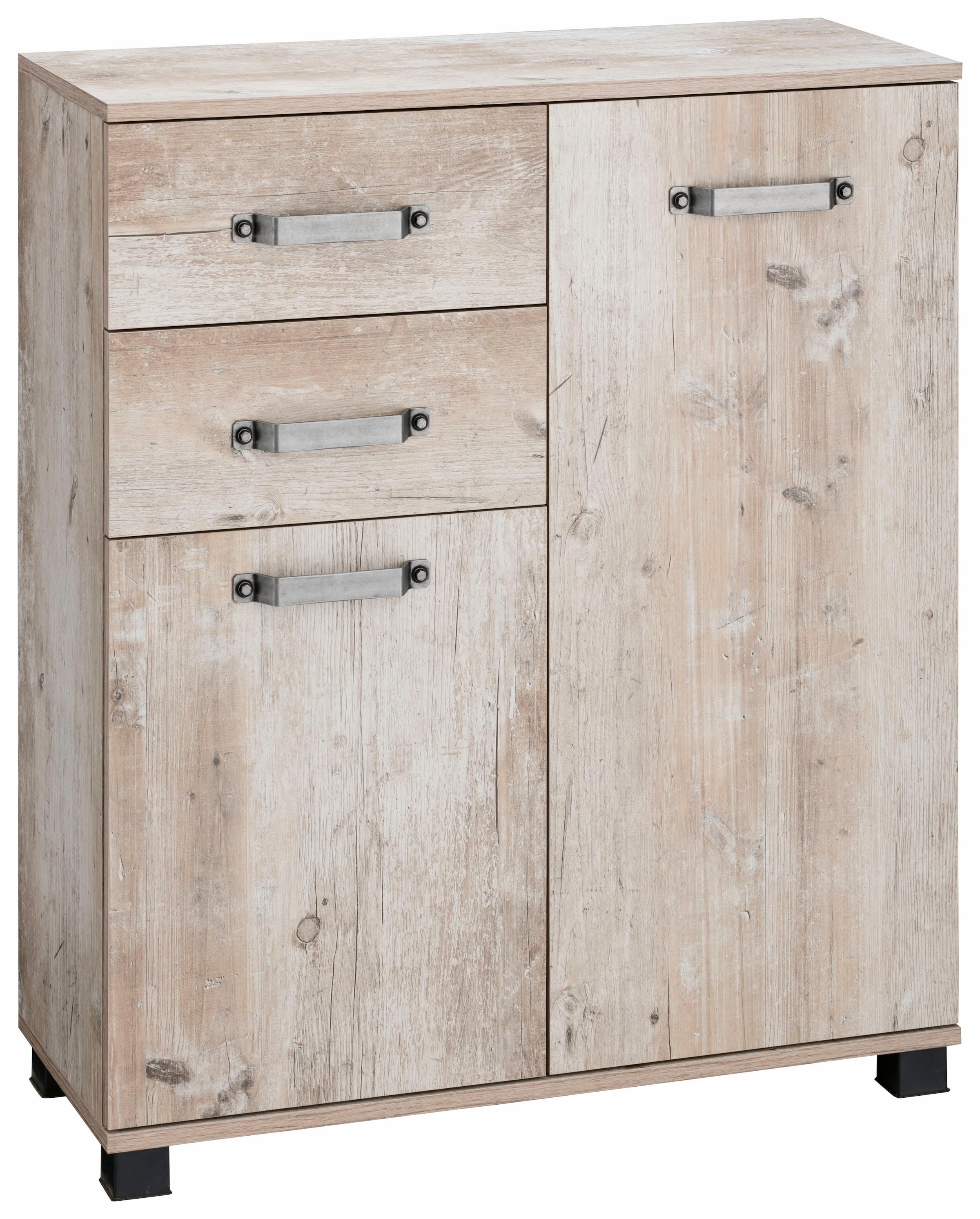 Schildmeyer Badkommode »Milan« Breite 80,5 cm, mit 2 Türen, 2 Schubladen & Metallgriffen