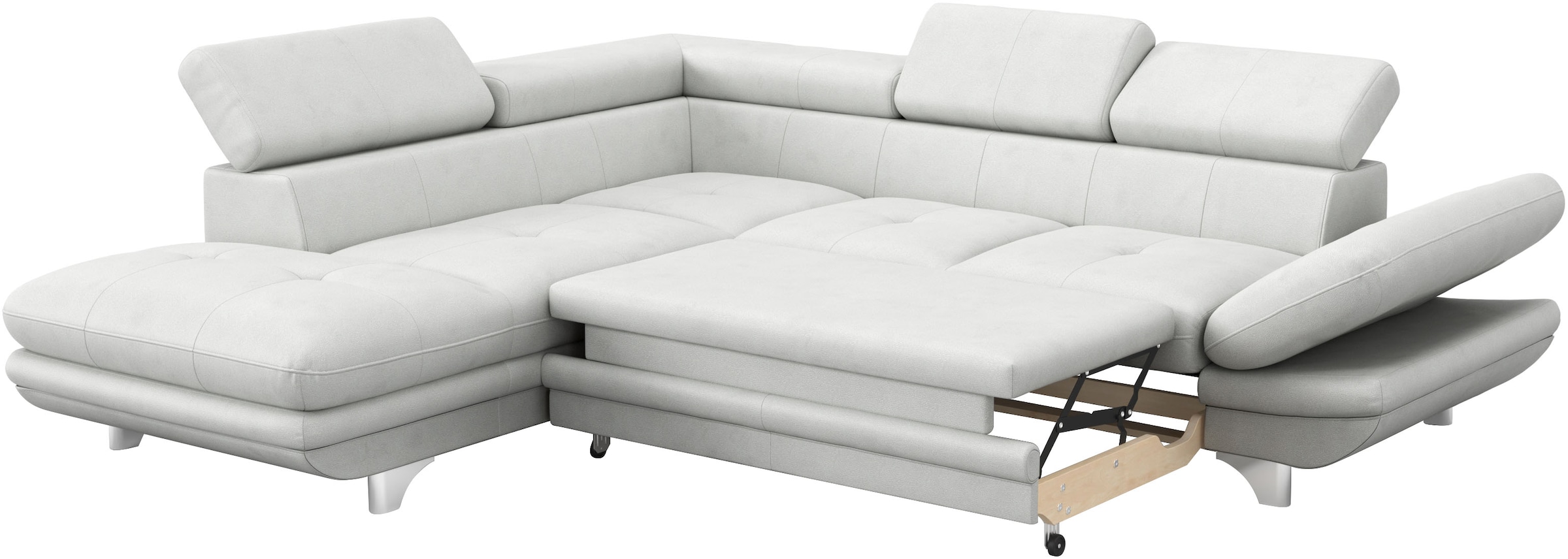 COTTA Ecksofa »Enterprise L-Form«, mit Arm- & Kopfteilverstellung, wahlweise mit Bettfunktion