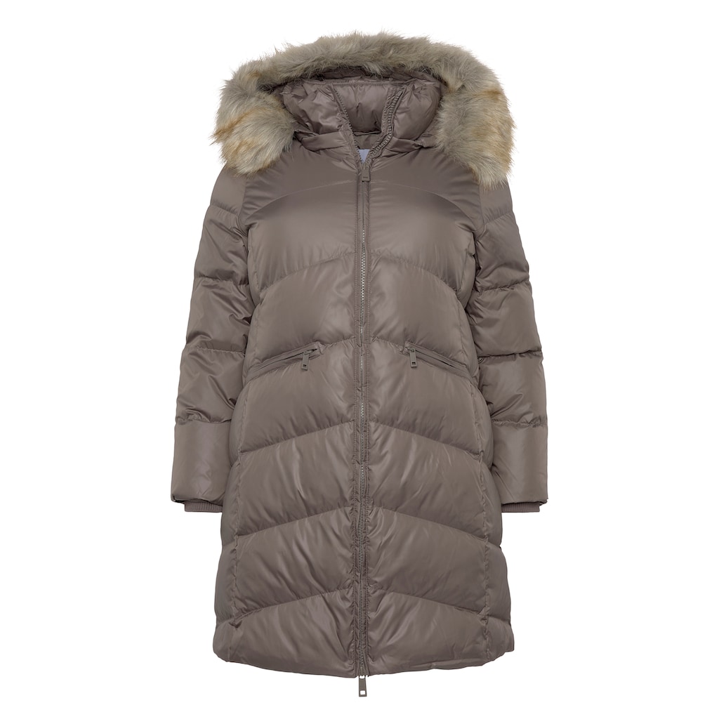 Calvin Klein Curve Steppmantel »ESSENTIAL REAL DOWN COAT INCLU«