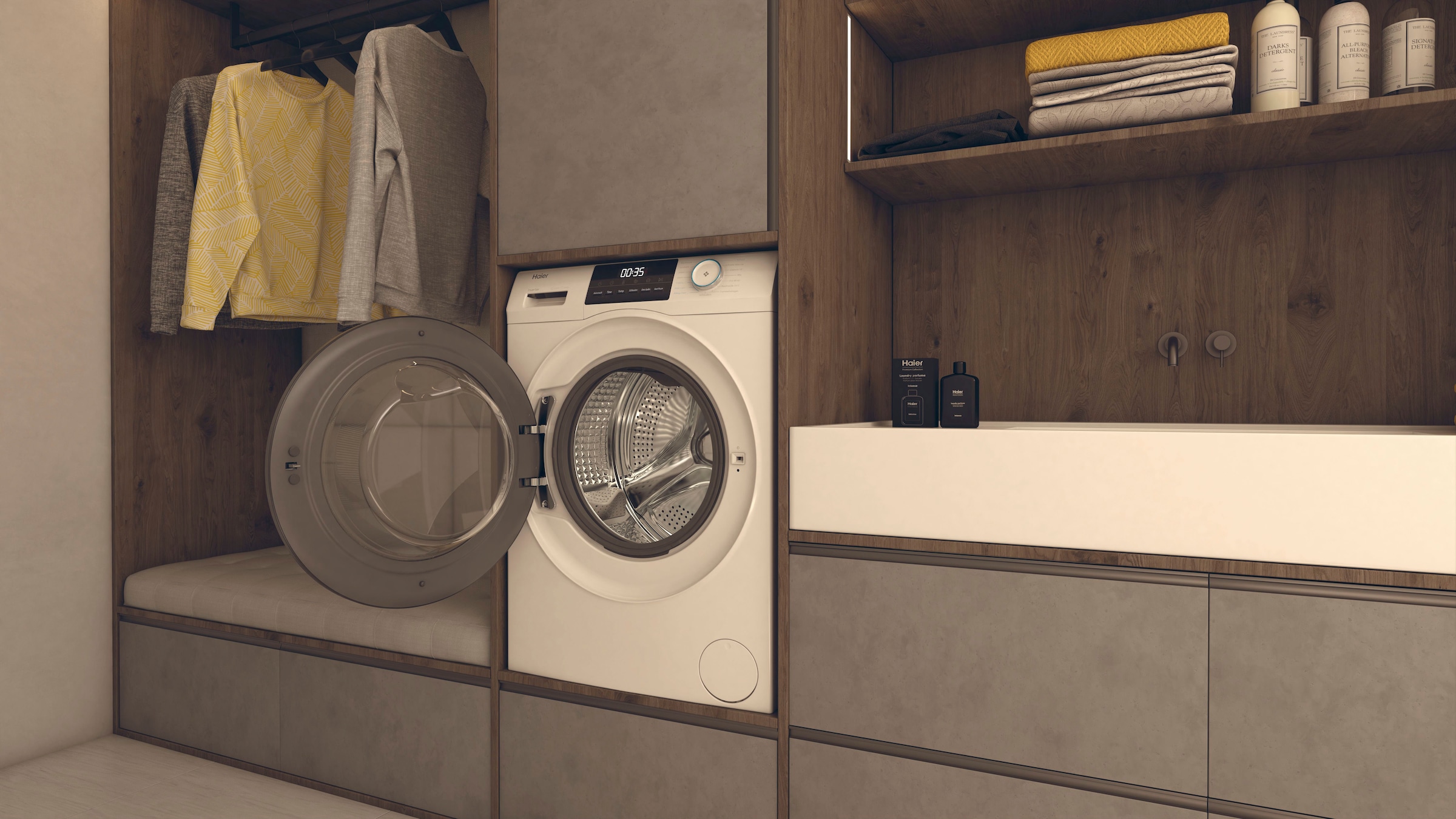 Haier Waschmaschine »HW100-BP14929«, 10 kg, 1400 U/min, das Hygiene Plus: ABT® Antibakterielle Technologie