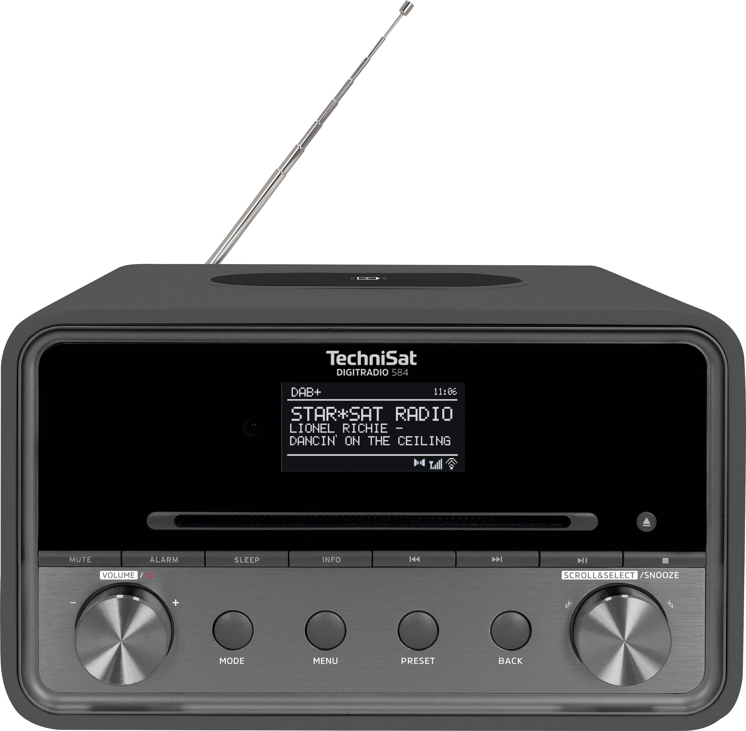 UNIVERSAL Garantie Digitalradio Wireless Internet-Radio »DIGITRADIO (DAB+)-UKW | XXL 584 TechniSat Charging, (Bluetooth-WLAN Farbdisplay, 3 RDS-Internetradio), CD, Jahre ➥ Alexa-Sprachsteuerung Bluetooth, Stereoanlage«, mit