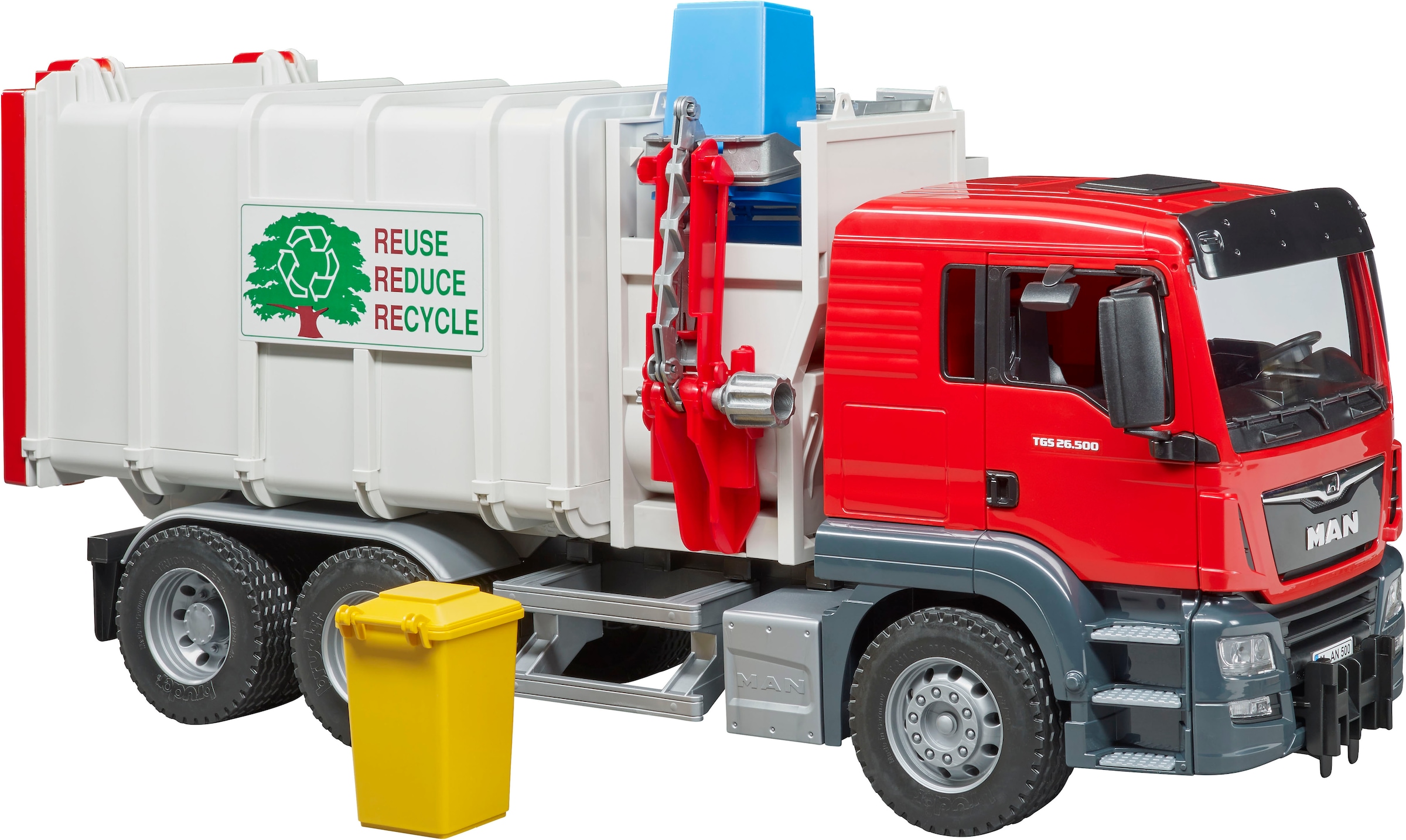 Bruder® Spielzeug-Müllwagen »MAN TGS Seitenlader Müll-LKW (03761)« Made in Europe