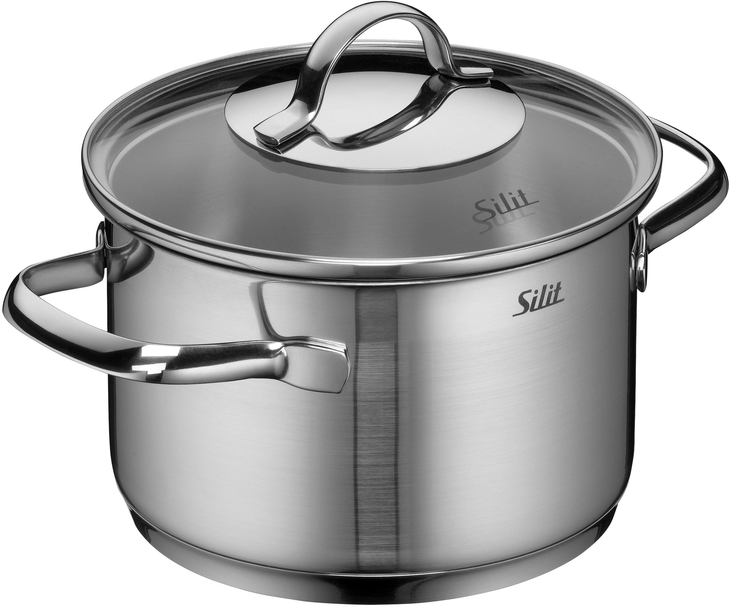 Silit Topf-Set »Achat«, Edelstahl 18/10, (Set, 7 tlg.), rostfrei, Silitherm-Allherdboden, induktionsgeeignet