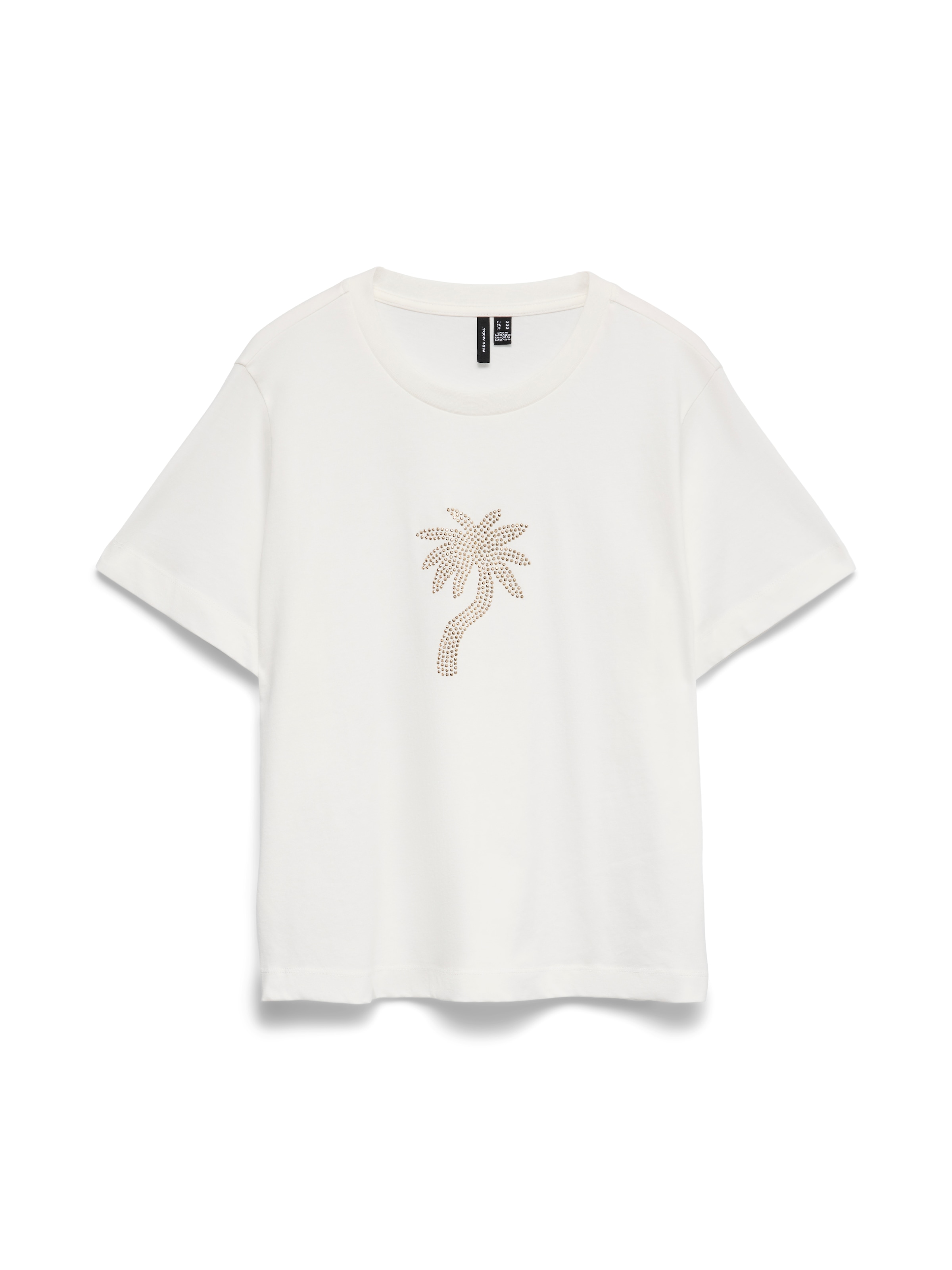 Vero Moda Kurzarmshirt »VMPALMA METTE SS TOP BOX JRS« Baumwolle