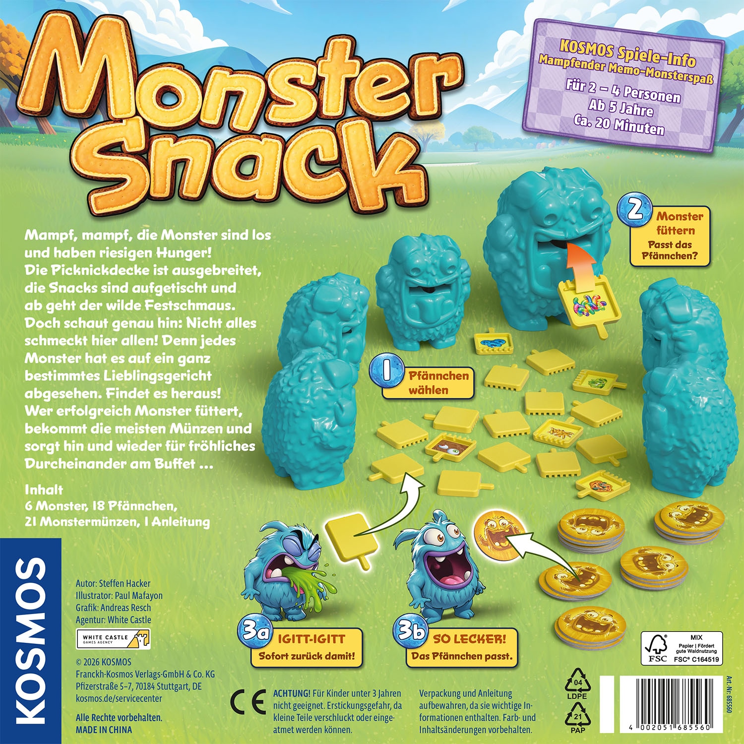 Kosmos Spiel »Monstersnack« Made in Europe