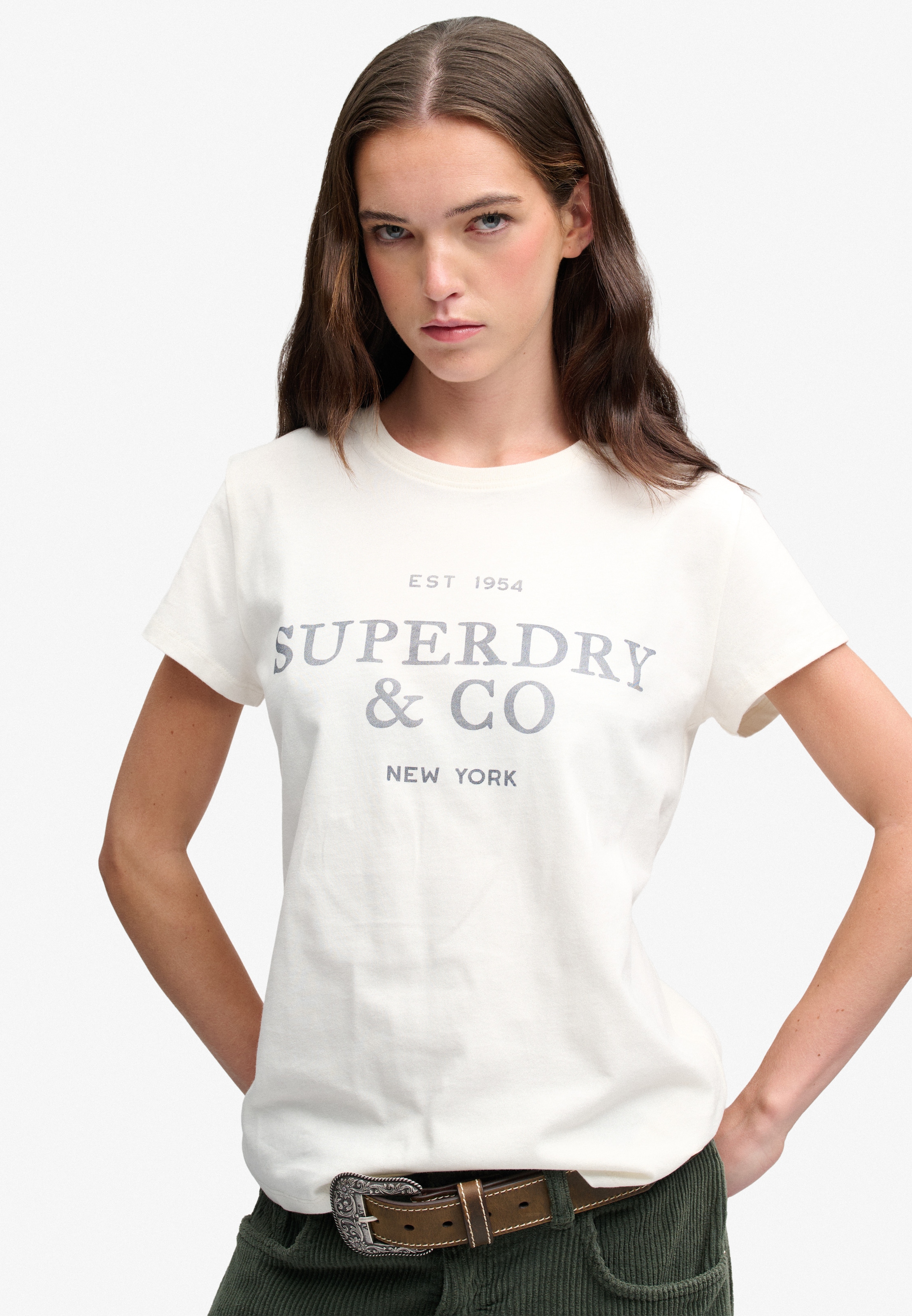 Superdry Print-Shirt »LUXE CASUAL CLASSIC TEE« Baumwolle, slim fit