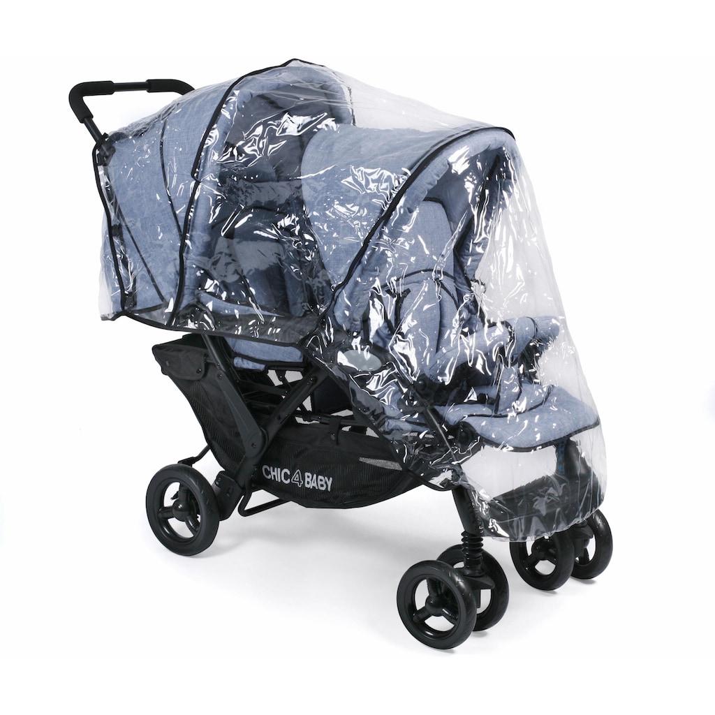 CHIC4BABY Geschwisterwagen »Duo, hellblau«