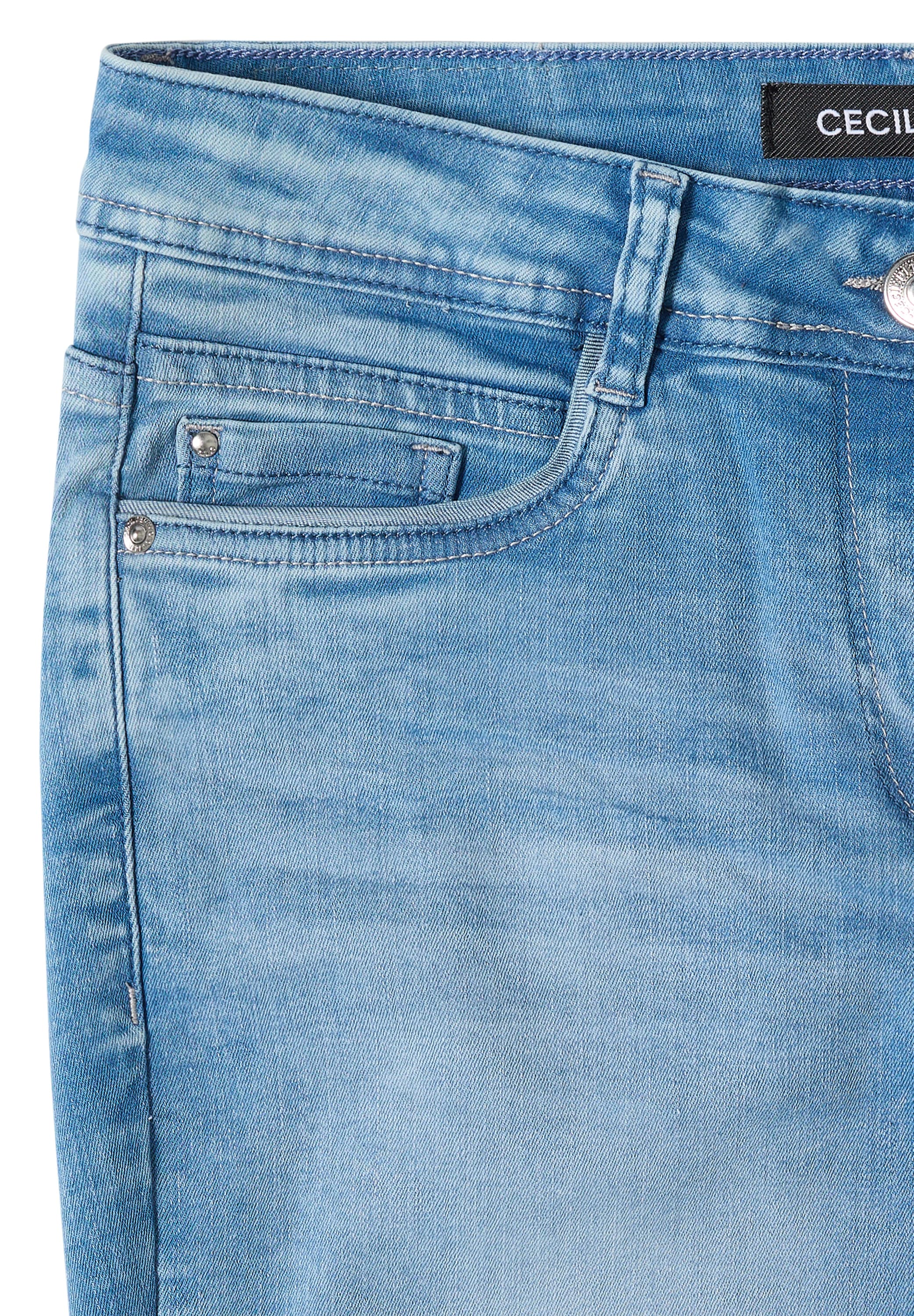 Cecil Straight-Jeans »Style Scarlett« mit Nietendetails / 5-Pocket-Style / Stretch