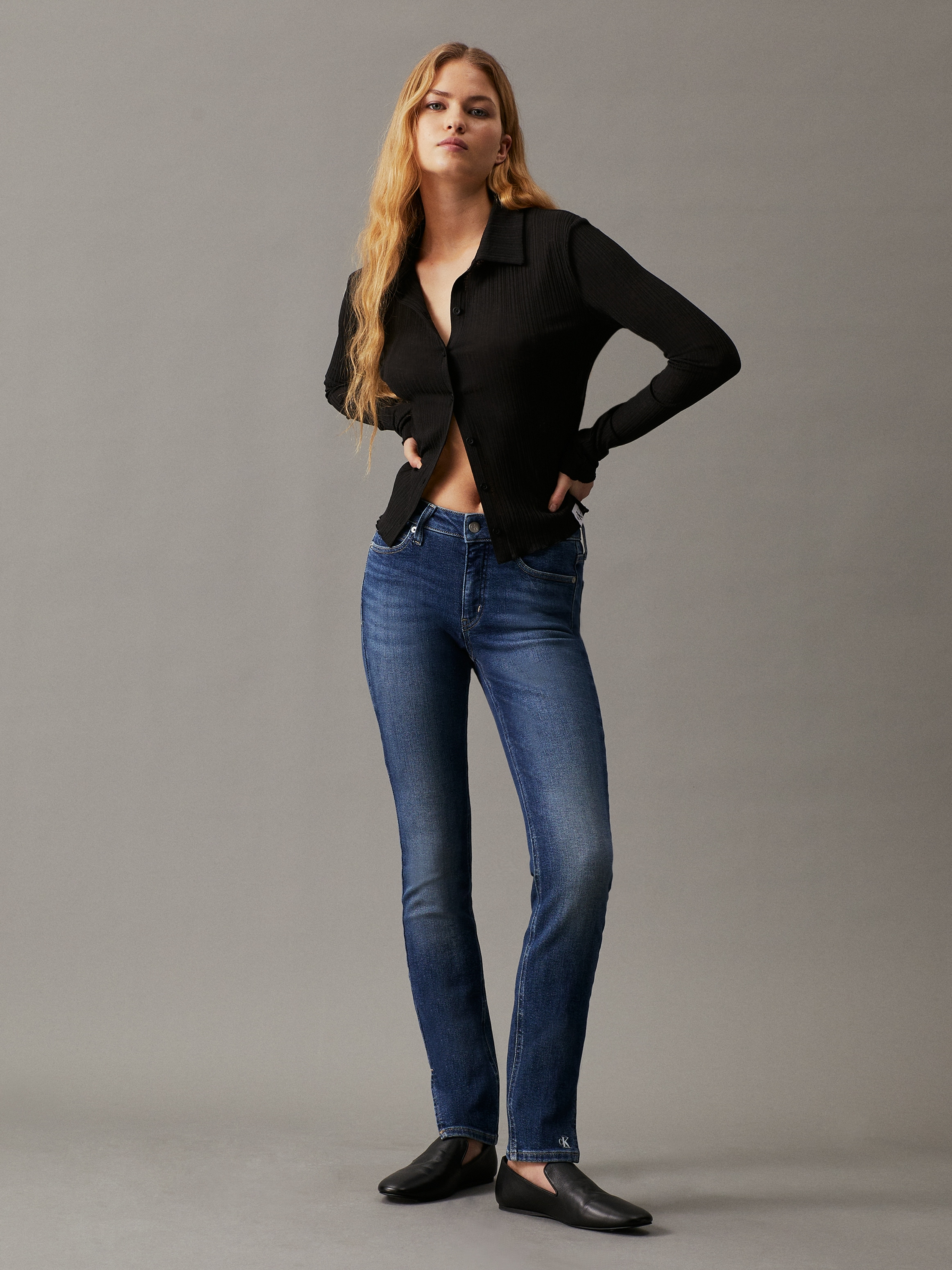 Calvin Klein Jeans Skinny-fit-Jeans »MID RISE SKINNY«, in klassischer 5-Pocket-Form