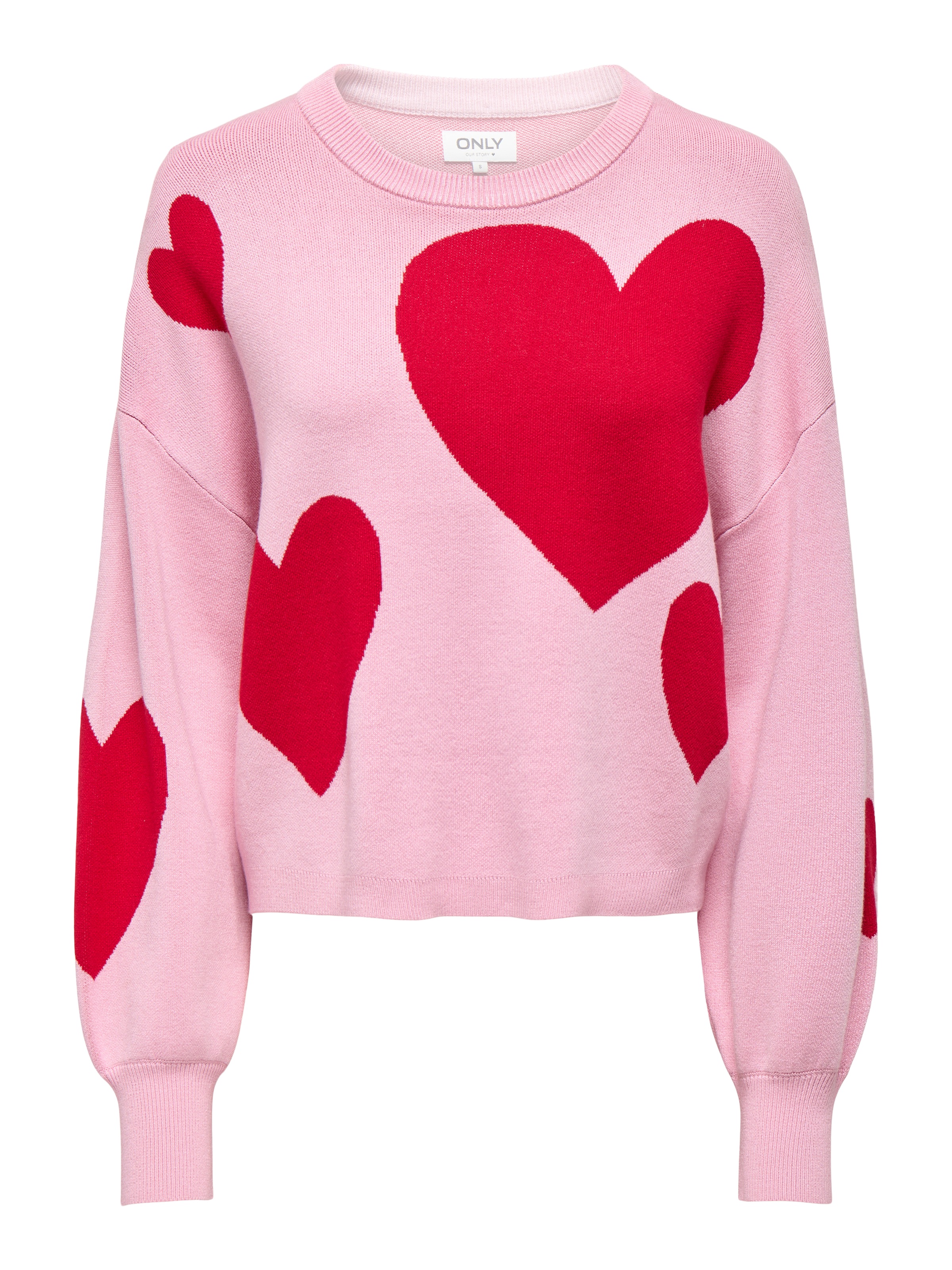 ONLY Strickpullover »ONLMONTANA LS JQ O-NECK CC KNT« mit Rippbündchen