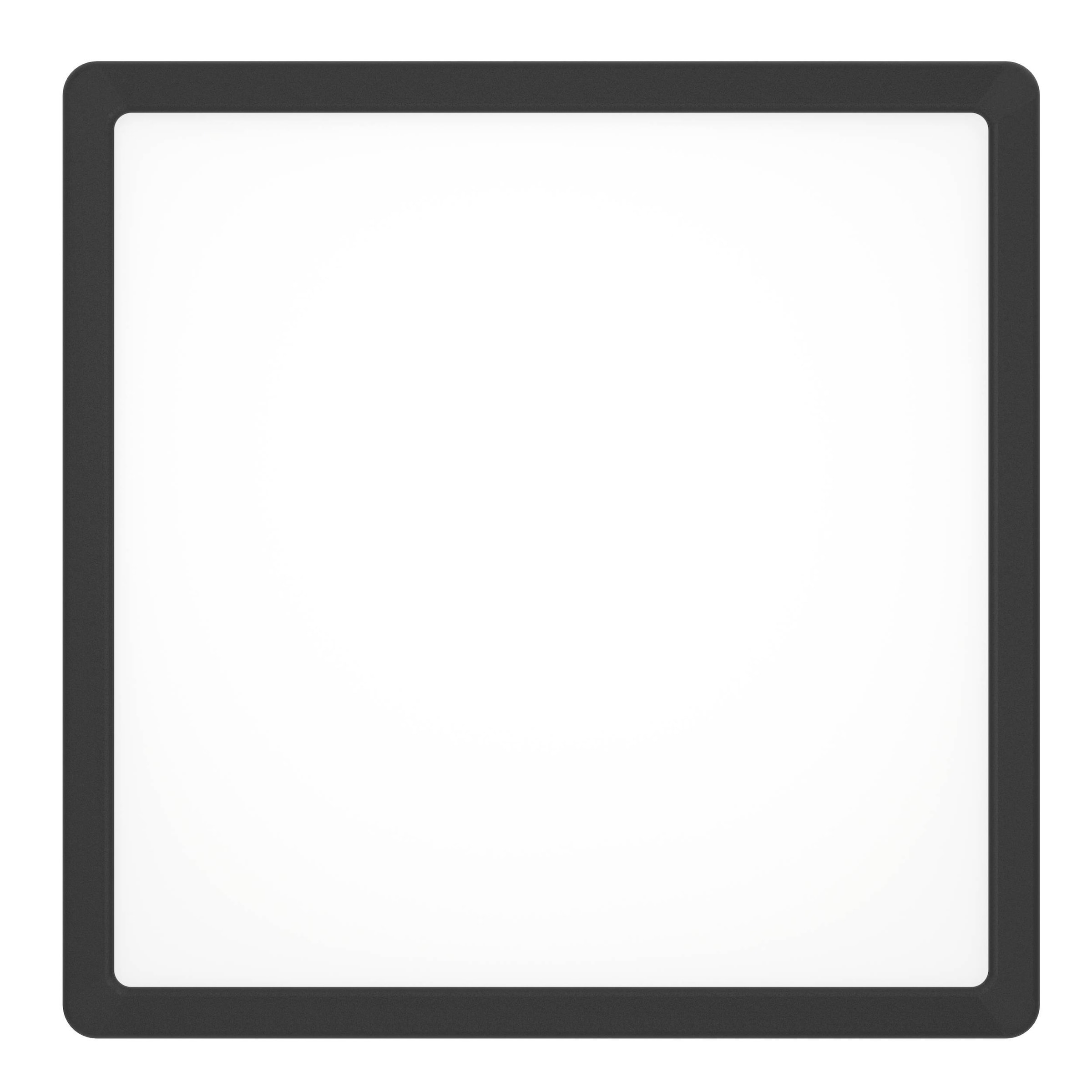 EGLO Aufbauleuchte »Fueva 6 Deckenleuchte, Aufbaulampe, Kunststoff, Deckenbeleuchtung« LED-Modul 1 Stk. Kaltweiß | Neutralweiß | Warmweiß Aufbauleuchte - L29 x B29 x H2,5 cm - schwarz - 13W inkl.