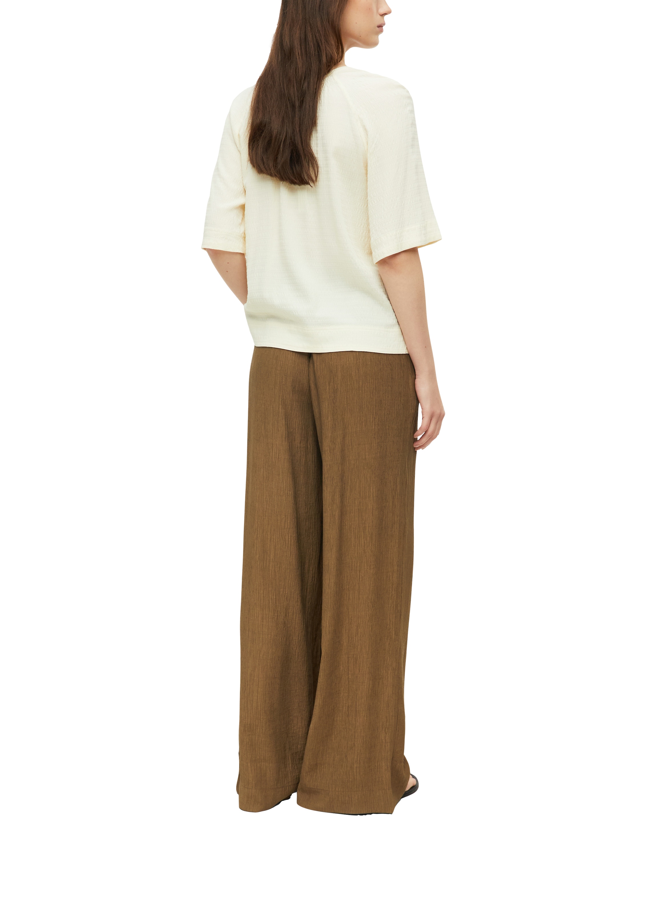 s.Oliver Schlupfbluse 3/4 Arm Bluse mit Splitneck