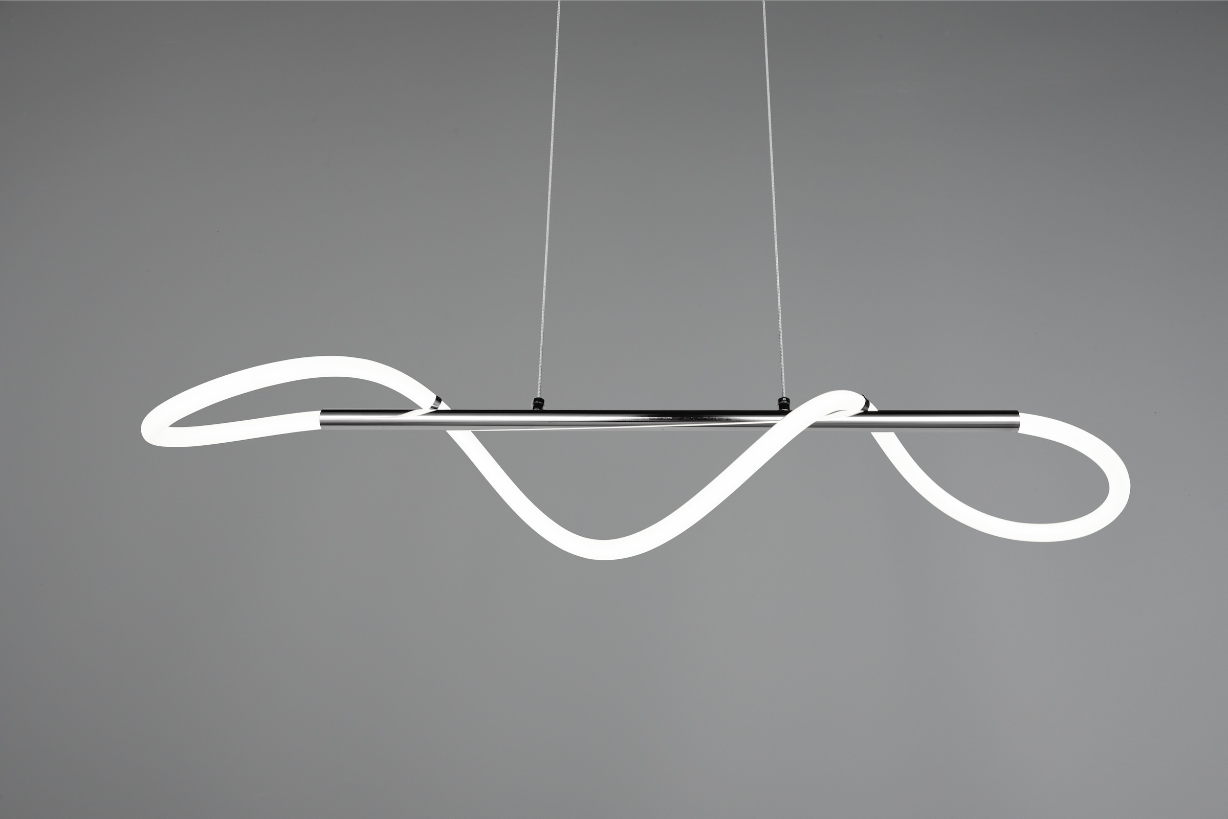 REALITY Leuchten LED Pendelleuchte »ARGOS, Hängelampe Esszimmer Wohnzimmer, 28W LED kaltweiß 4000K 3500 Lm« LED-Board 1 Stk. Kaltweiß Hängeleuchte höhenverstellbar bis 150cm, 3 Stufen Switch Dimmer