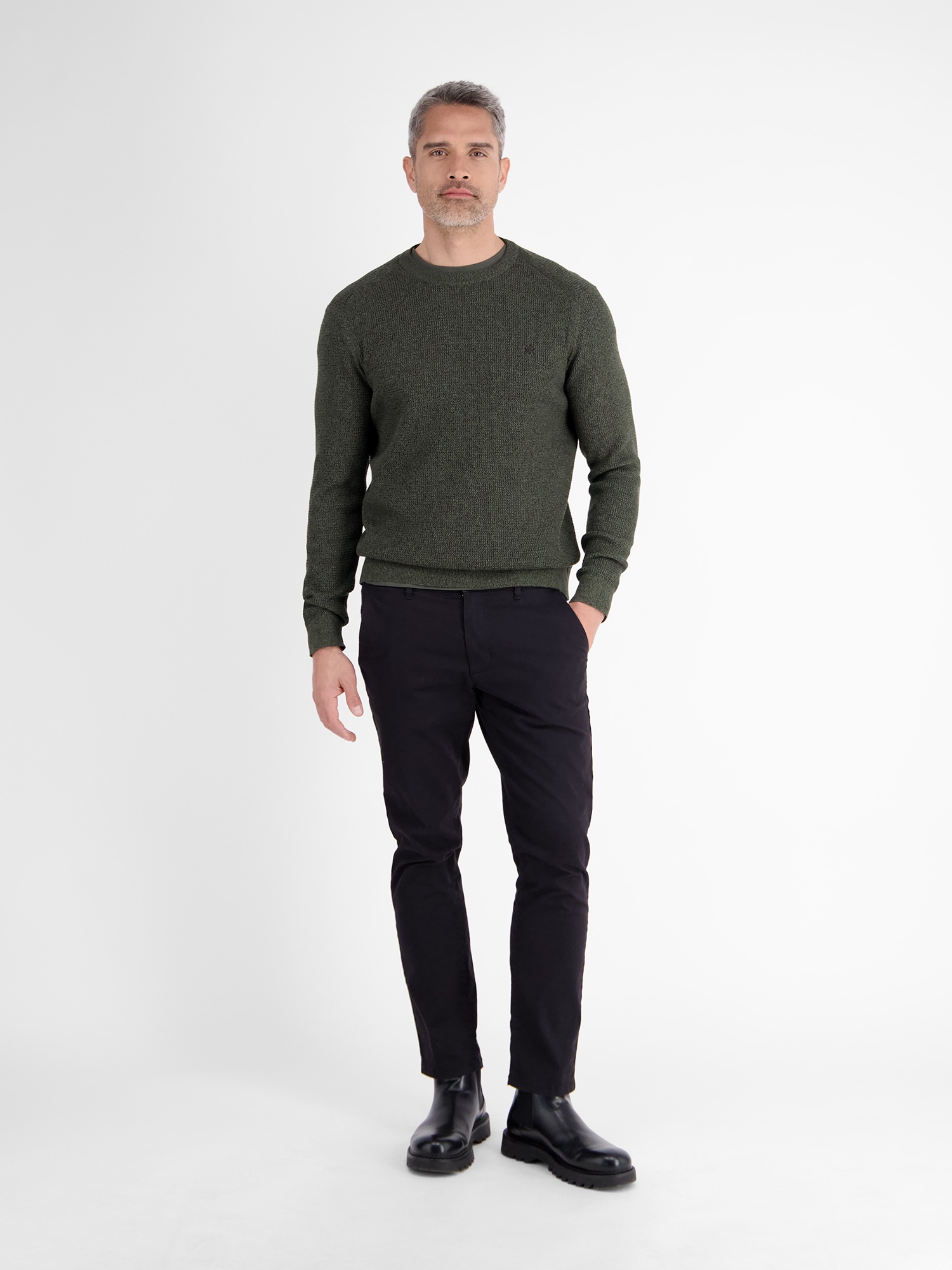 LERROS Strickpullover »LERROS Herren Strickpullover in Strukturqualität«