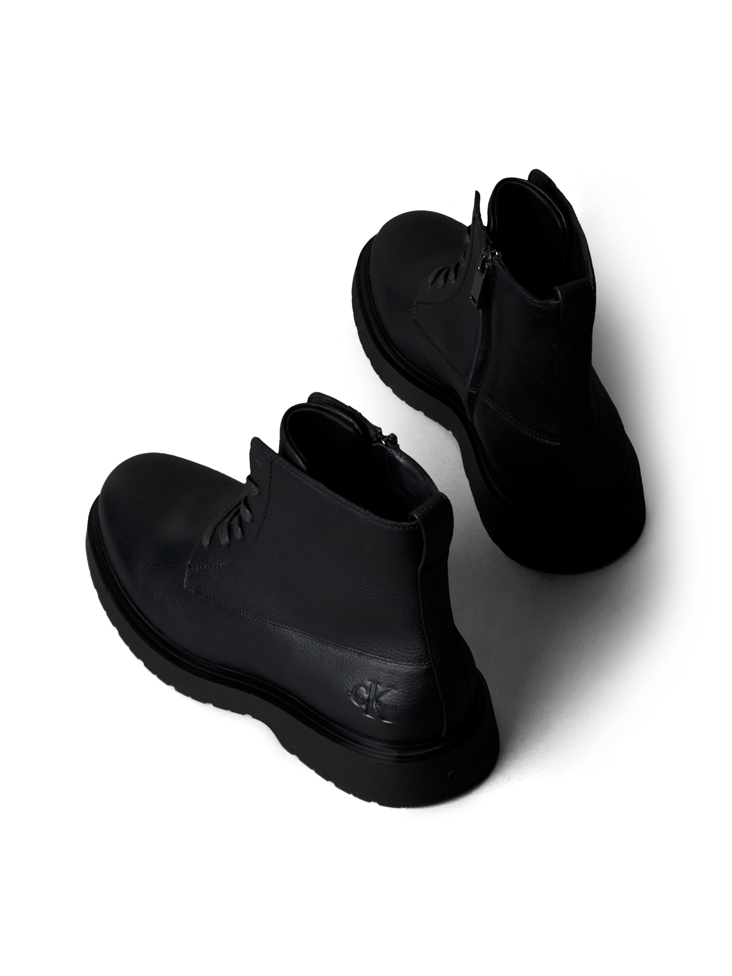 Calvin Klein Jeans Schnürboots »COMBAT ESS LACE UP ZIP BOOT LTH«  Schnürstiefelette, Casual-Boots mit Reißverschluss