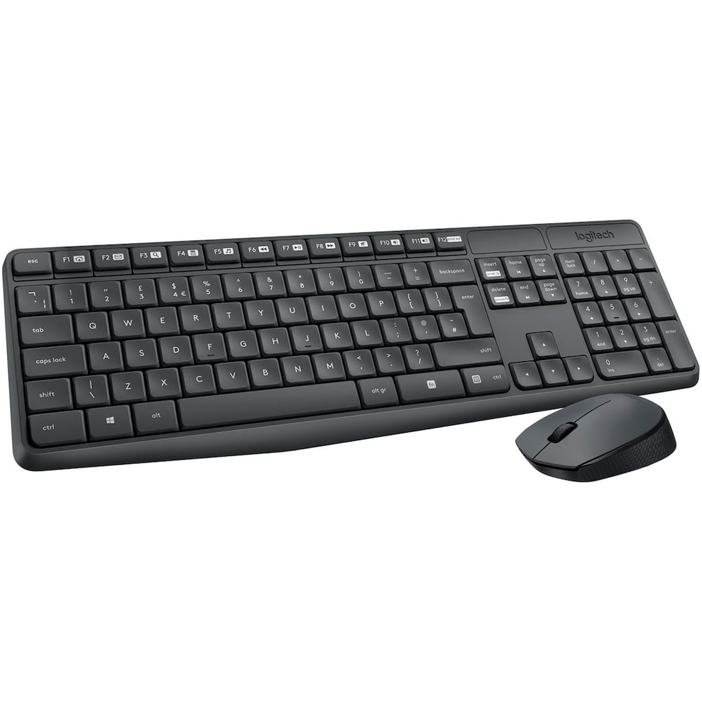 Logitech Tastatur »MK235«, (Ziffernblock-Windows-Sperrtaste-USB-Anschluss)
