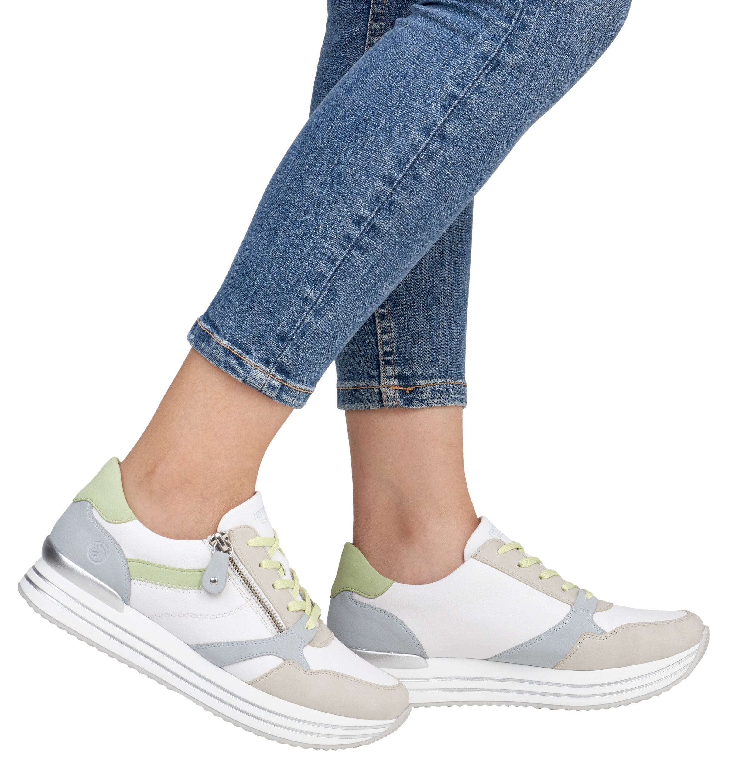 Remonte Plateausneaker, Freizeitschuh, Halbschuh, Schnürschuh mit loser Soft-Einlage