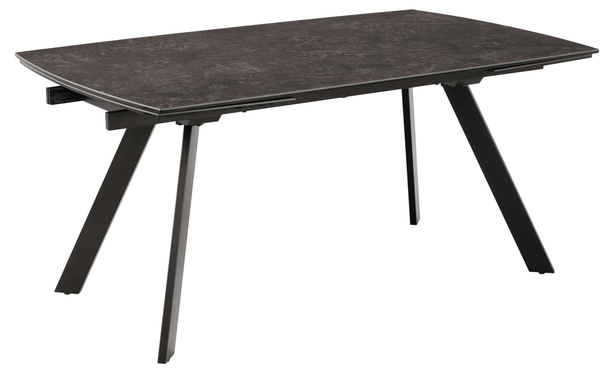 ACTONA GROUP Esstisch »Blackburn Tisch, Esszimmertisch,«, Platte in Keramik schwarz, Incl. Zusatzplatte, B: 160/240 cm
