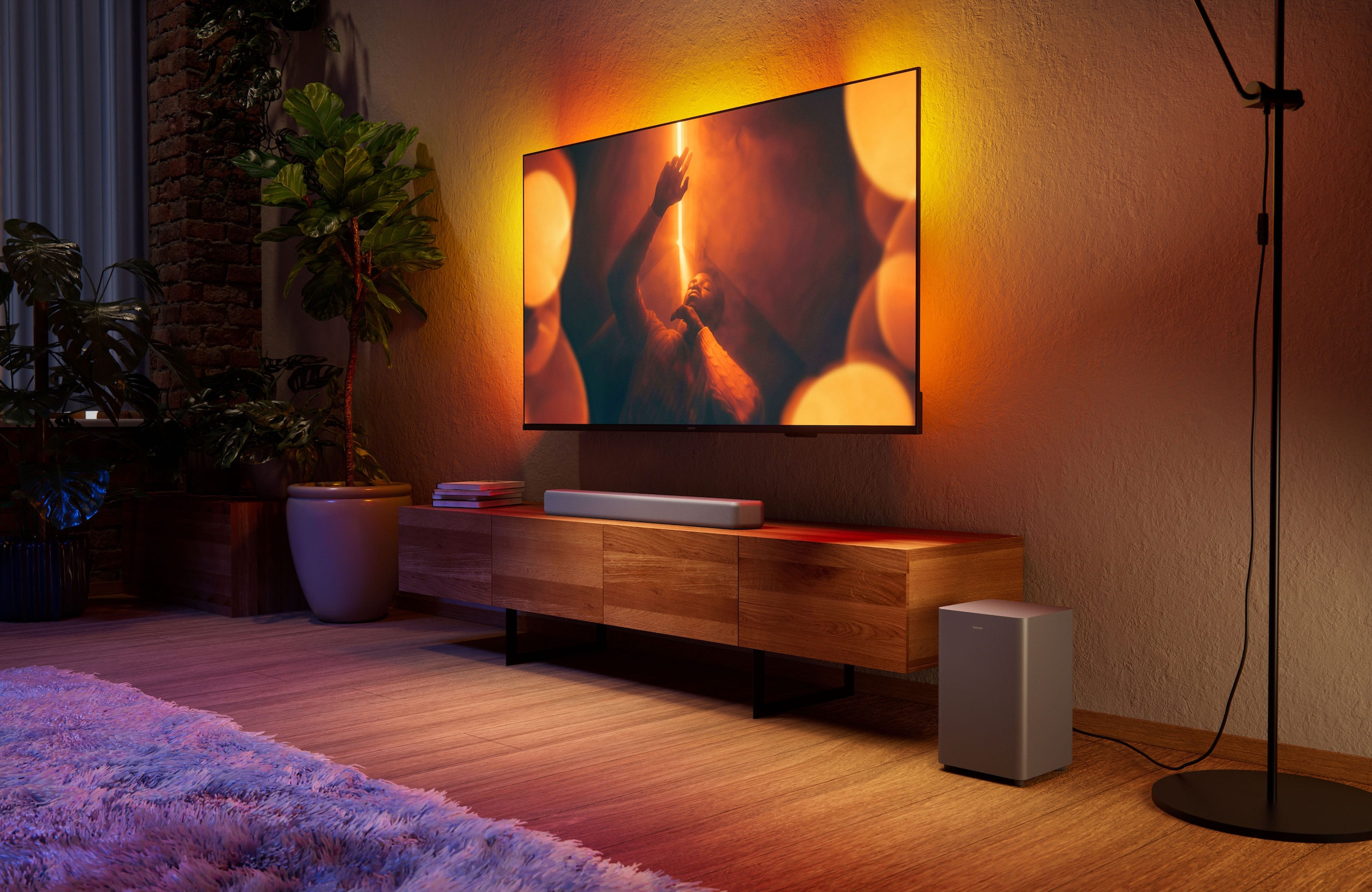 Philips Lautsprecher »TAB5601/10« 2.1 (A2DP Bluetooth | AVRCP Bluetooth | Bluetooth App-Steuerung | Bassregelung | Equalizer | Nacht Modus | USB-Wiedergabe 145 W)