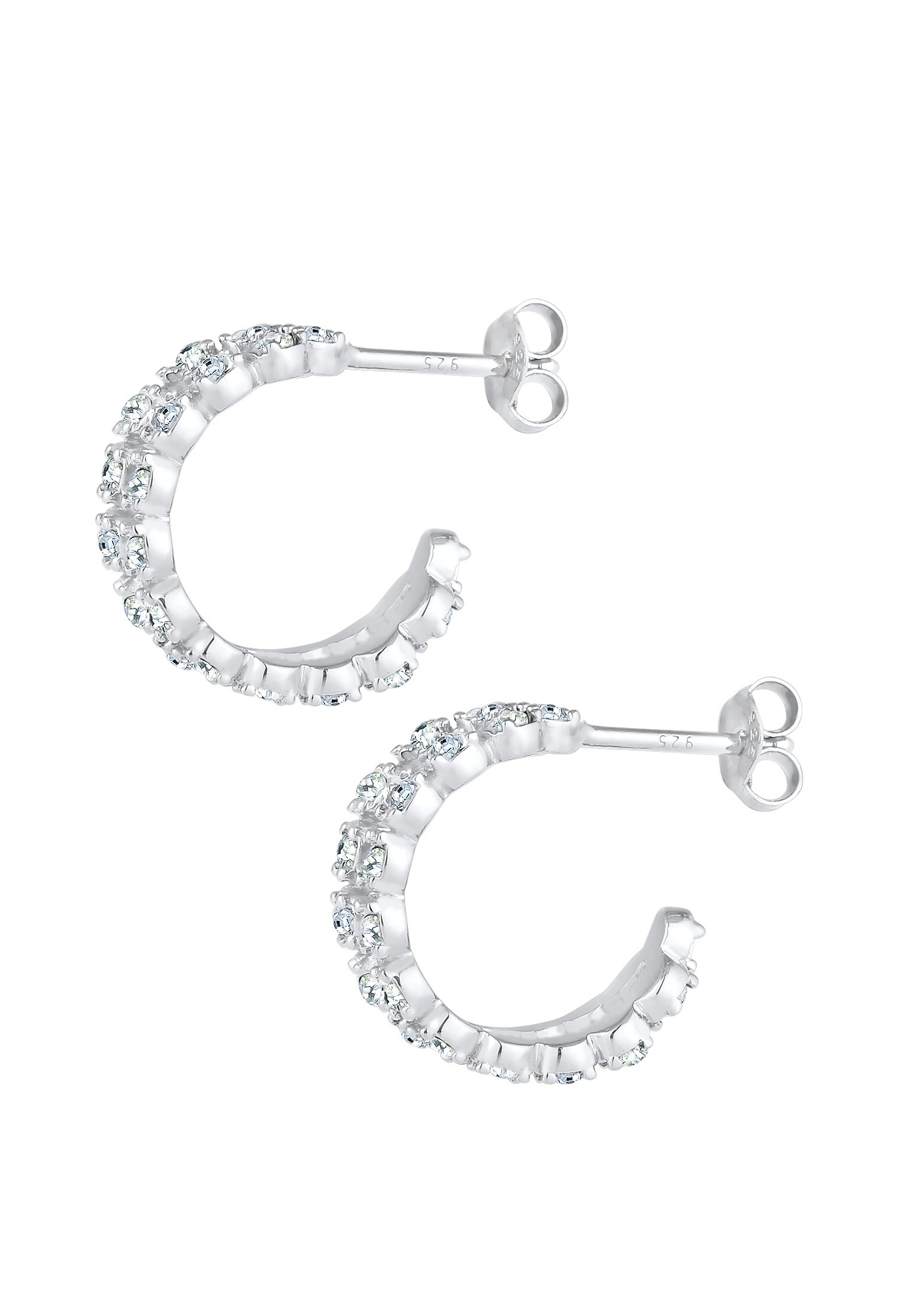 Elli Paar Ohrstecker »Ohrringe Creolen Stecker Kristalle 925 Silber«