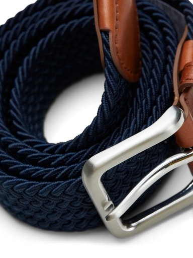 Jack & Jones Stretchgürtel »JACSPRING WOVEN BELT NOOS«, mit silberfarbener Schließe