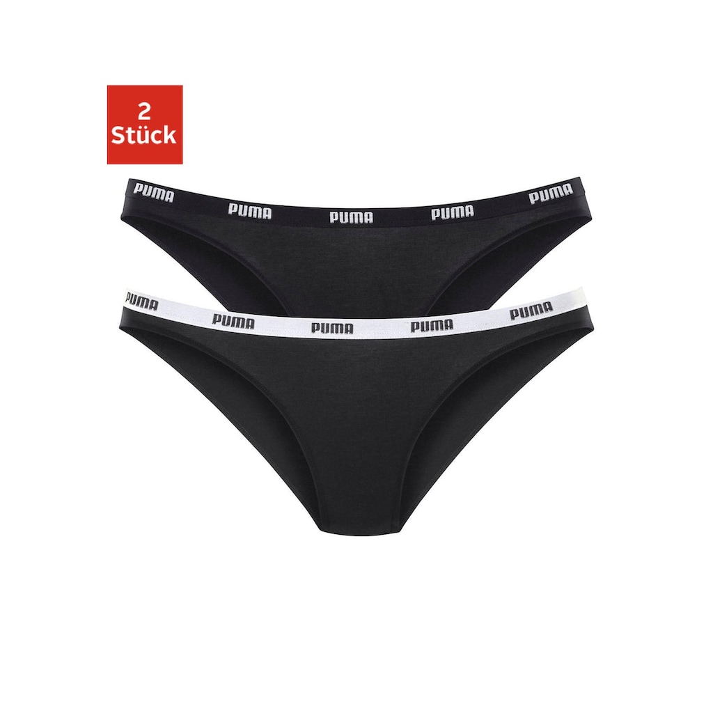 PUMA Bikinislip »Iconic«, (Packung, 2 St.)