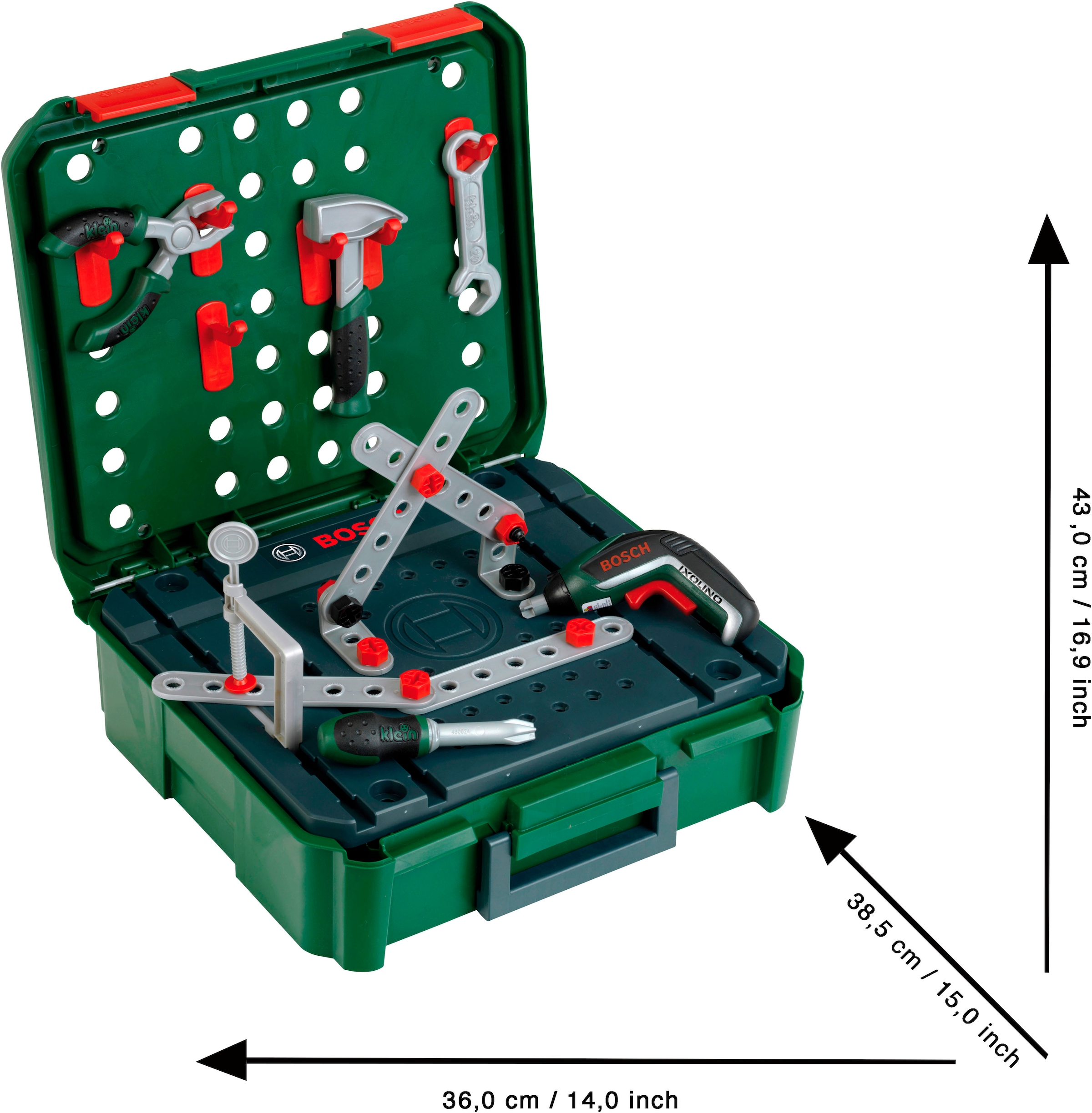 Klein Kinder-Werkzeug-Set »Bosch Werkbankkoffer + Ixolino II«