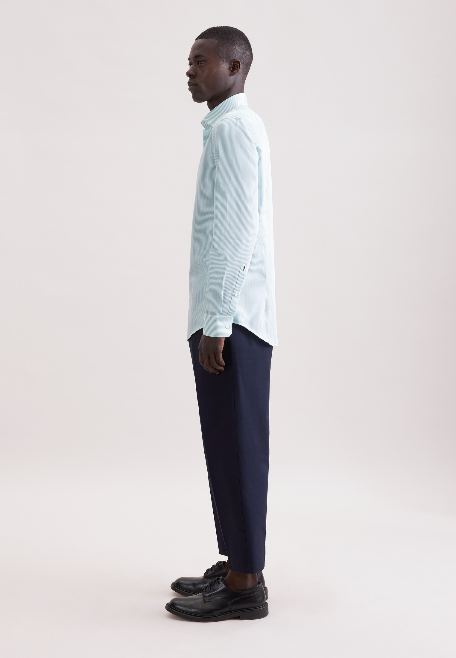 seidensticker Businesshemd »Schwarze Rose« Slim 1/1 Kentkragen Gestreift