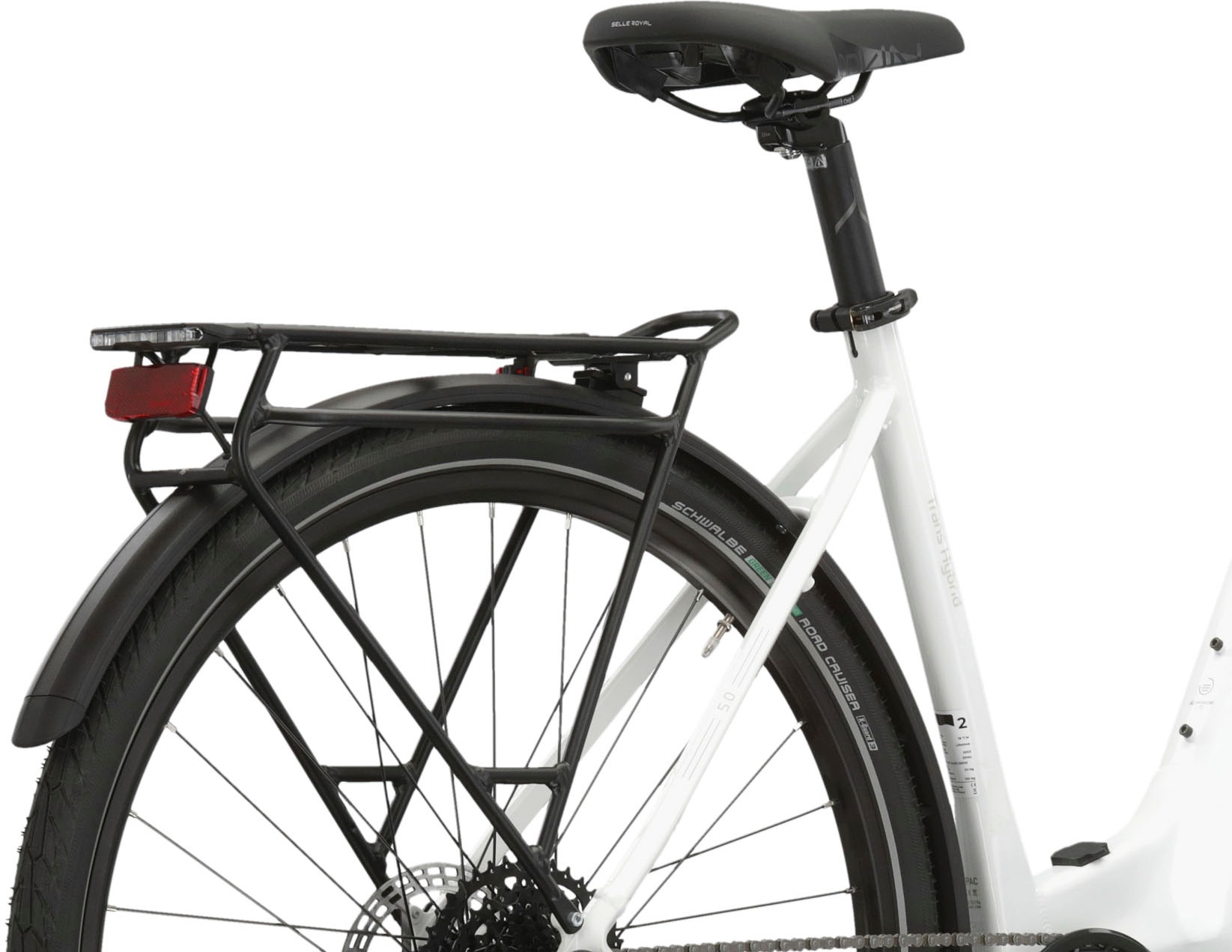 Kross E-Bike »KROSS E-Trekkingrad Trans 5.0 28" weiß 9 Gänge«, 9 Gang, microSHIFT, ADVENT M619, Mittelmotor 250 W, Pedelec, Elektrofahrrad für Damen und Herren