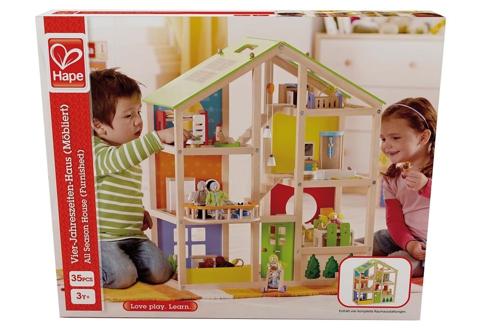 Hape Puppenhaus »Vierjahreszeiten«, inkl. Puppenmöbel