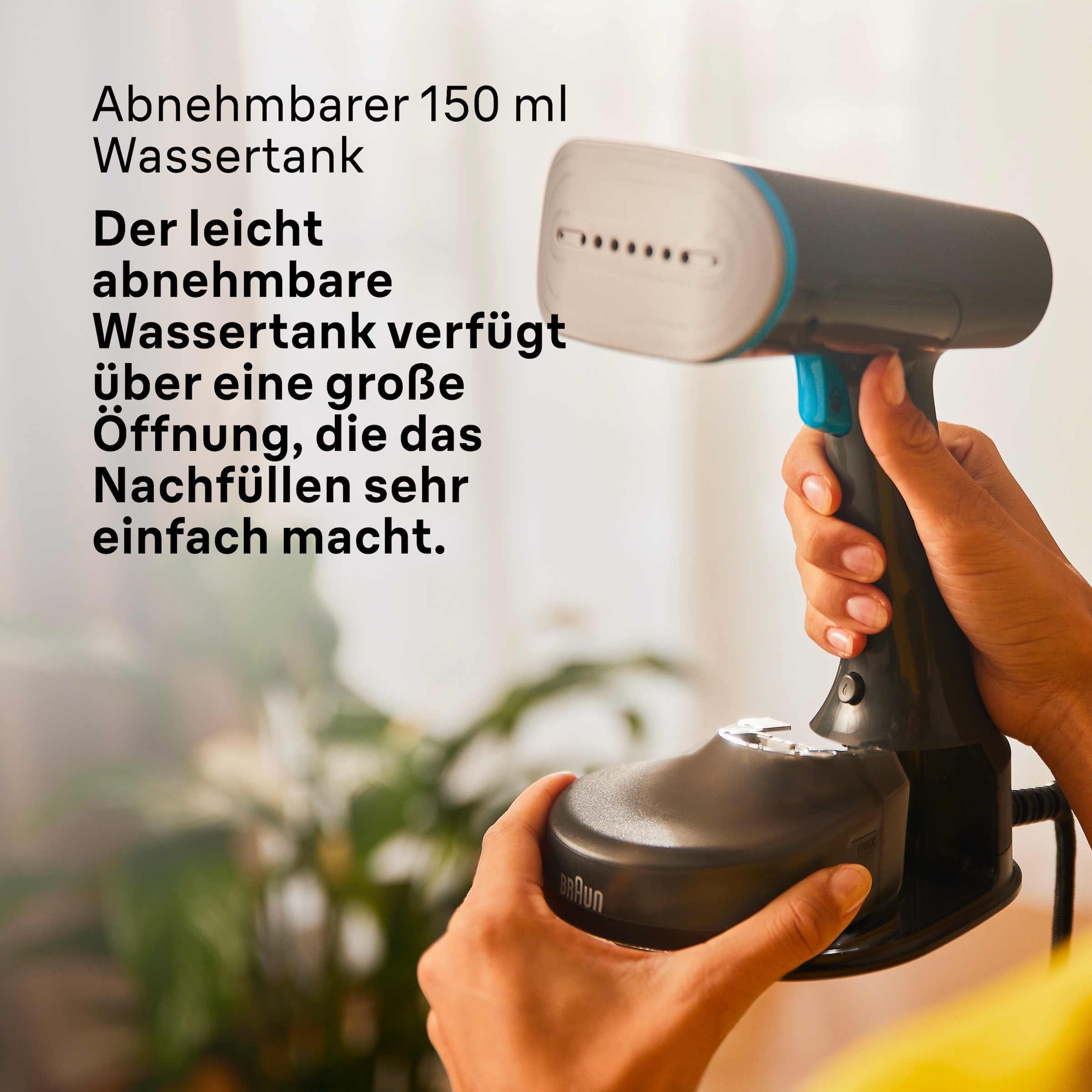 Braun Dampfglätter »Braun QuickStyle 5 GS 5031«, 1200 W, Schwarz/Blau