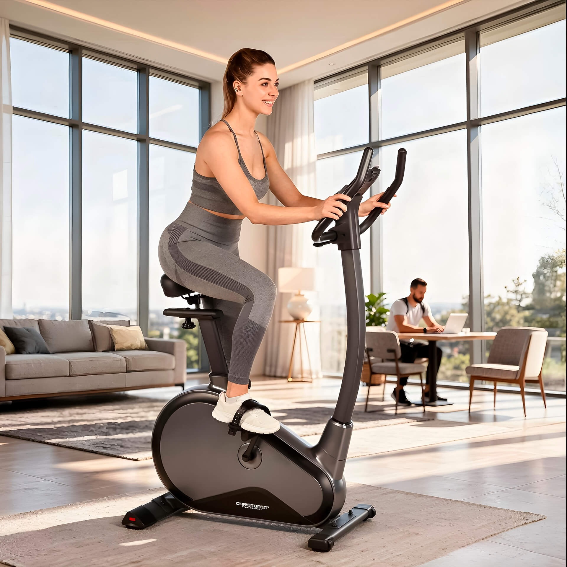 Christopeit Sport® Ergometer »EM 8000« 150 kg max. Benutzergewicht, Fahrrad, 32 Widerstandsstufen