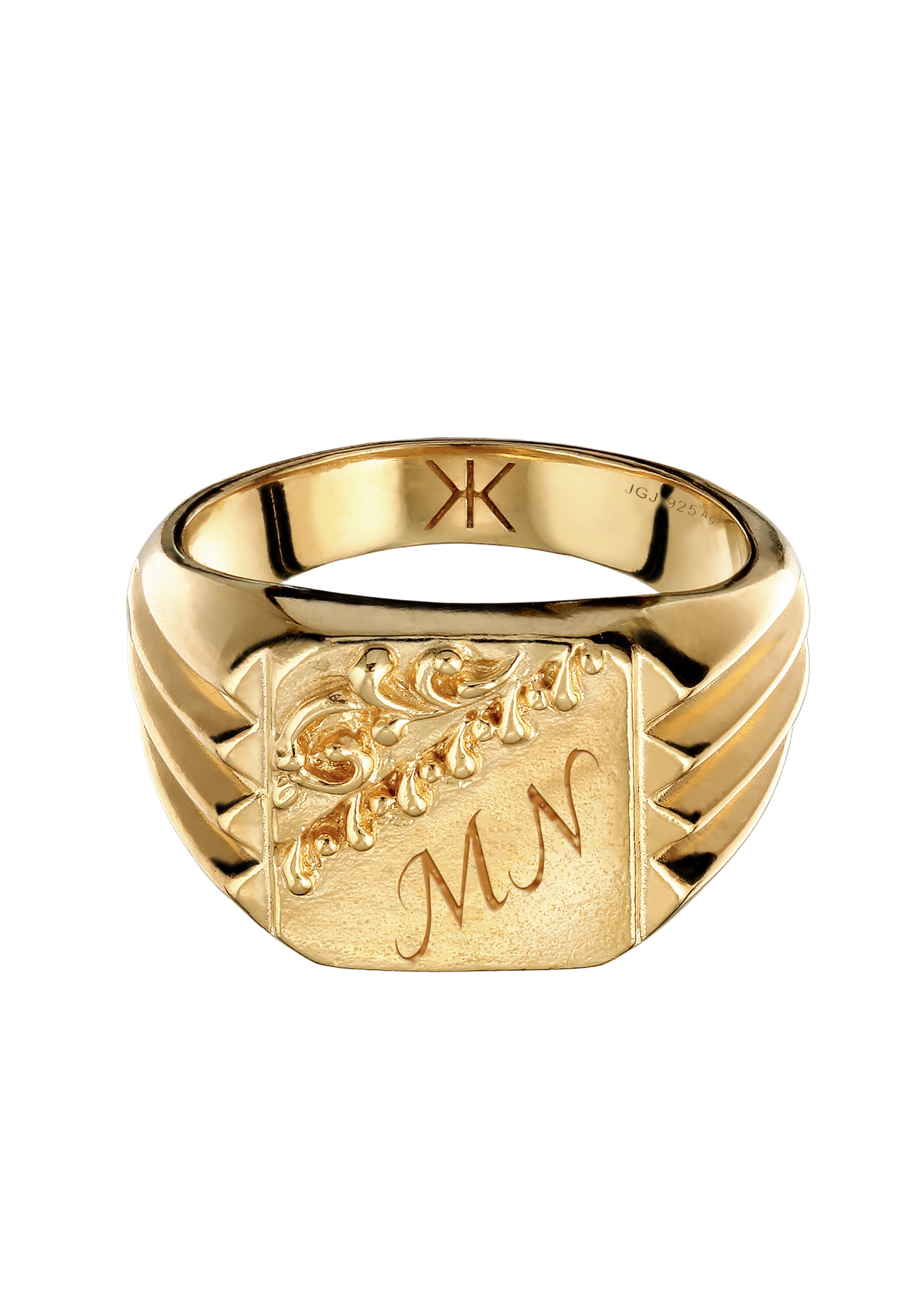 Kuzzoi Siegelring »Ring Siegelring 925 Sterling Silber«